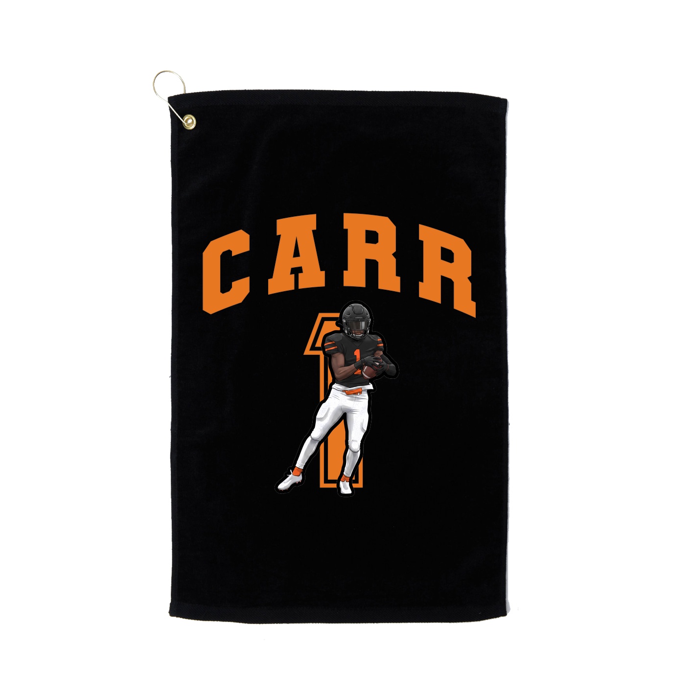 Golf Towel — Number in Black