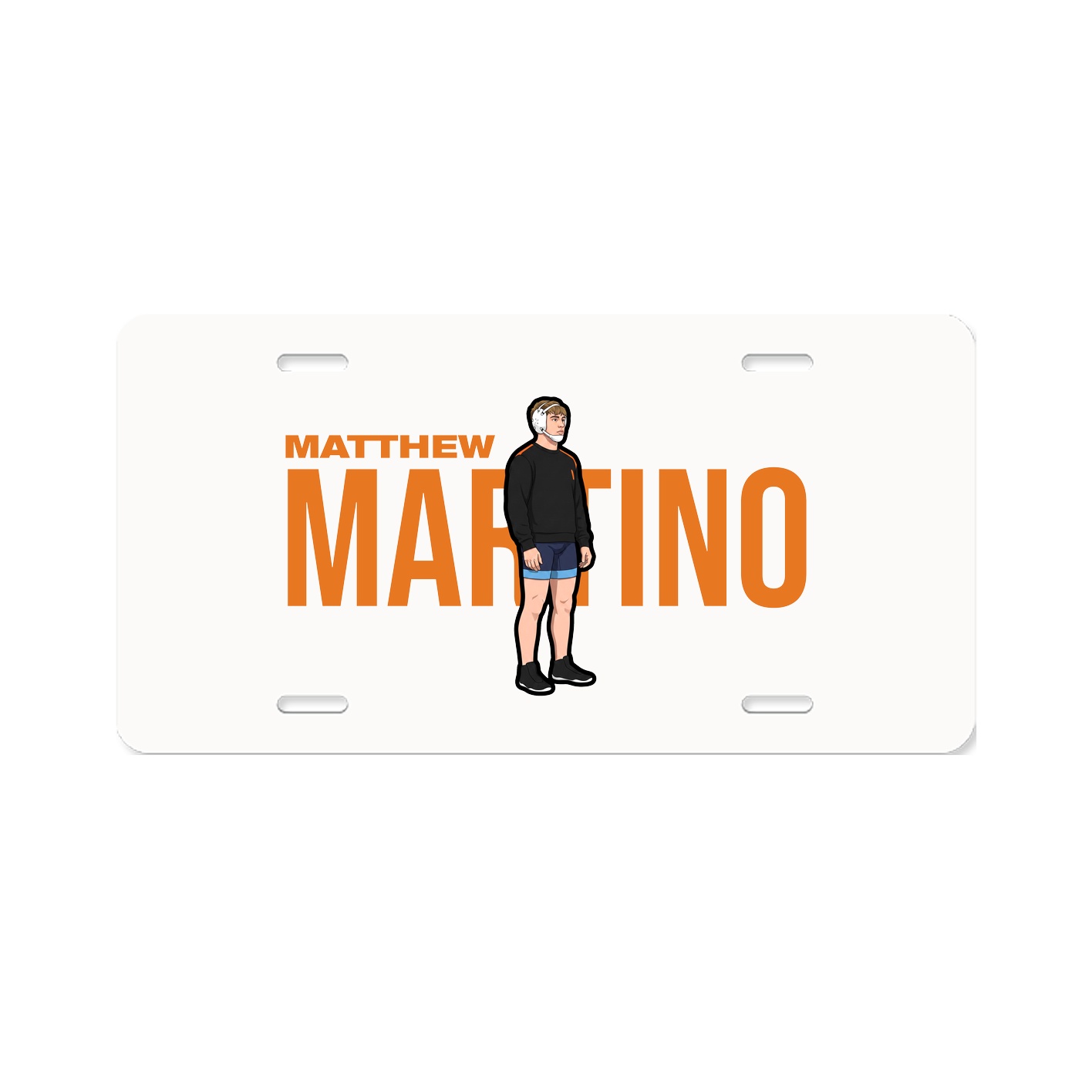 License Plate — Player Name in Classic