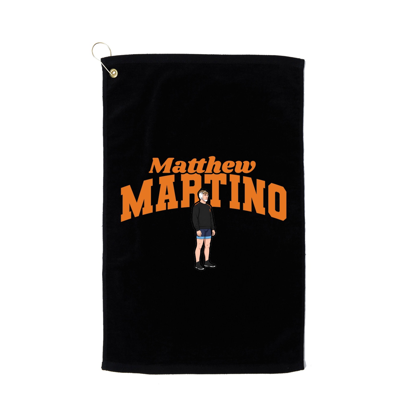 Golf Towel — Signature Arch in Black