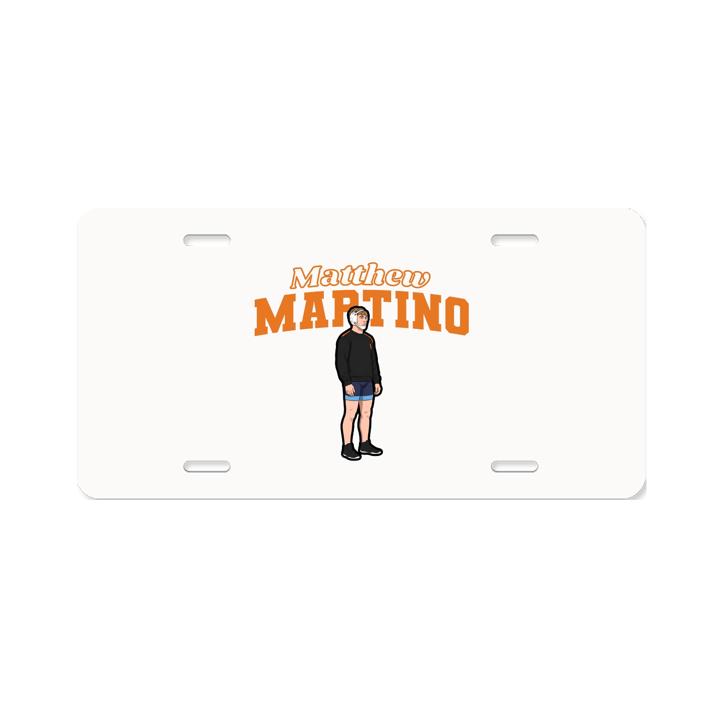 License Plate — Name Arch in Classic