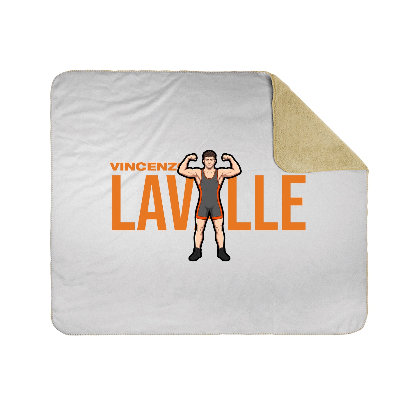 Throw Blanket — Player Name in White