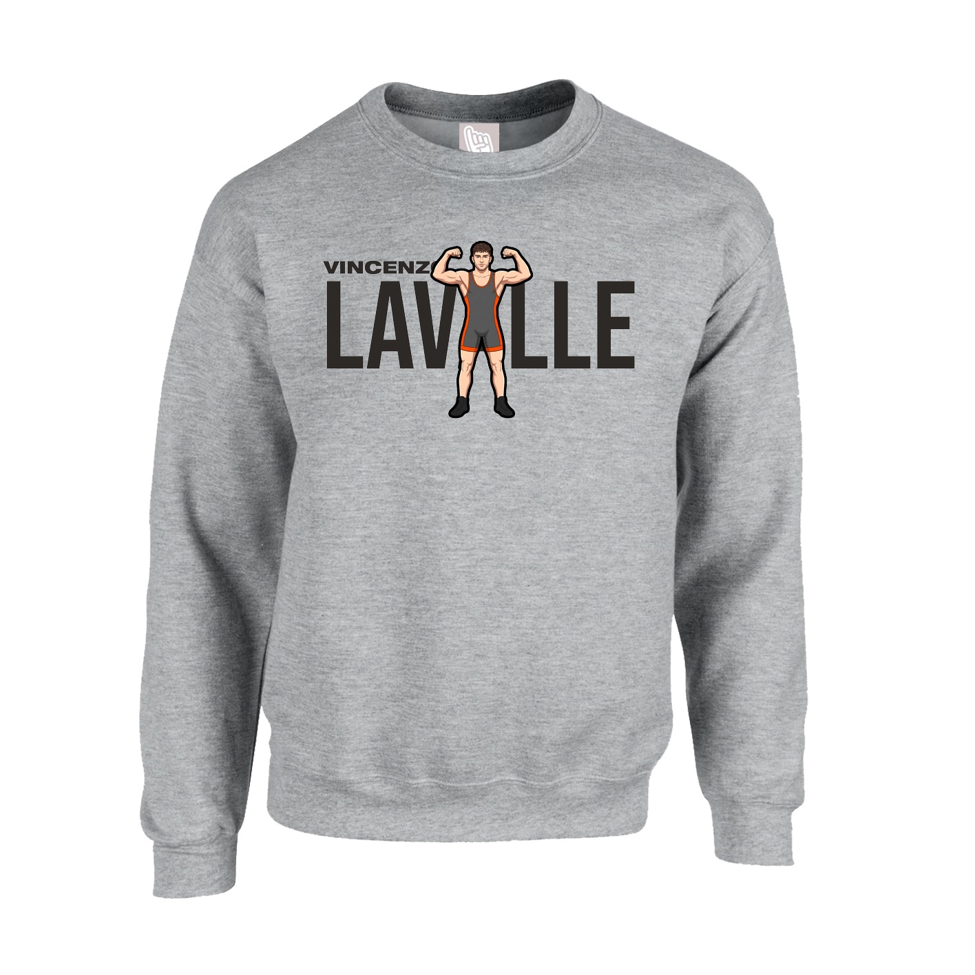 Fleece Crew — Player Name in Grey