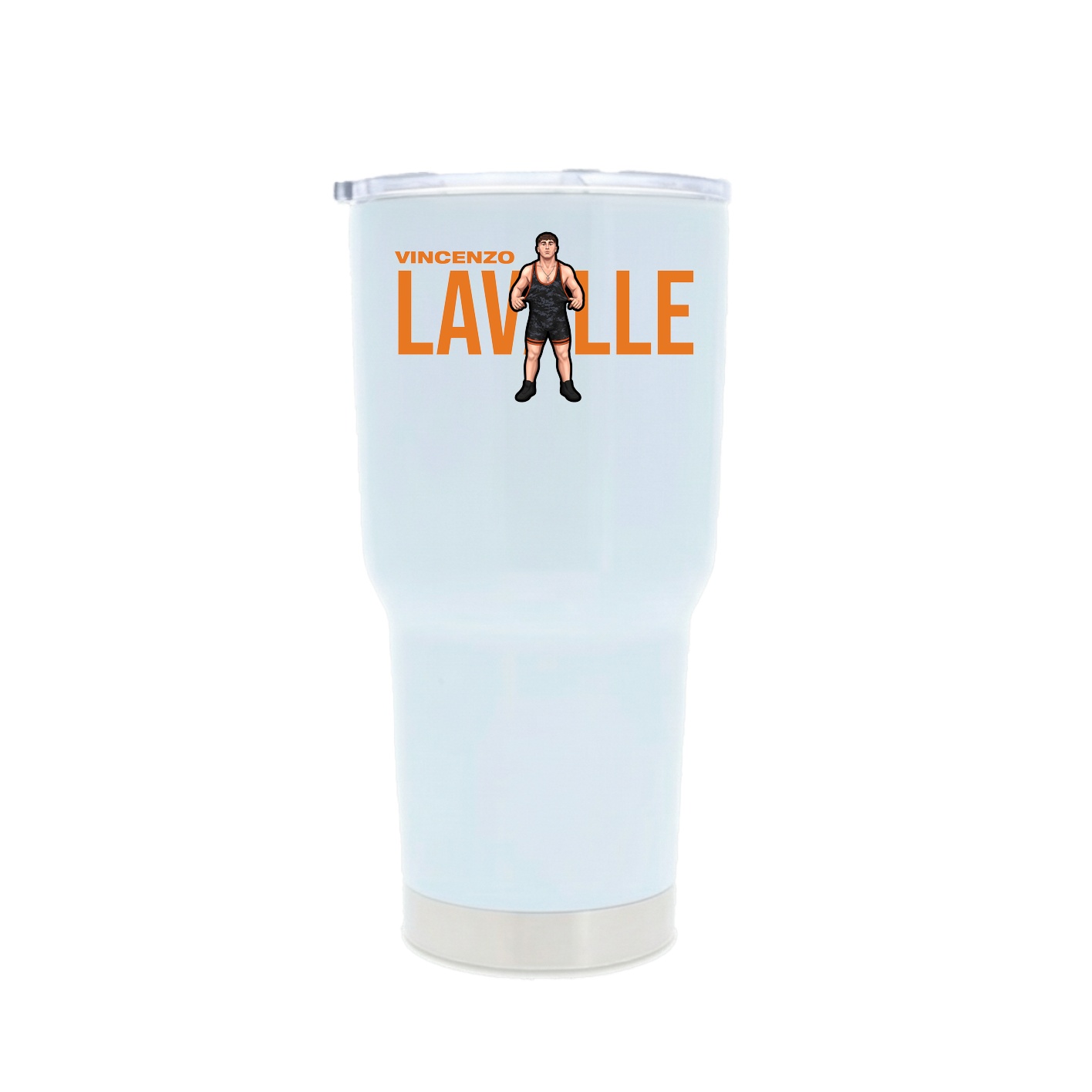 30oz Stainless Steel Tumbler — Player Name in White