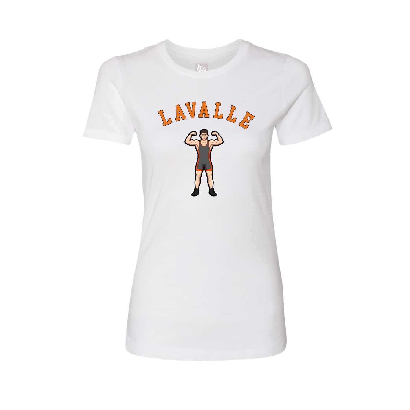 Fitted Women's Tee — Shirsey Arch in White