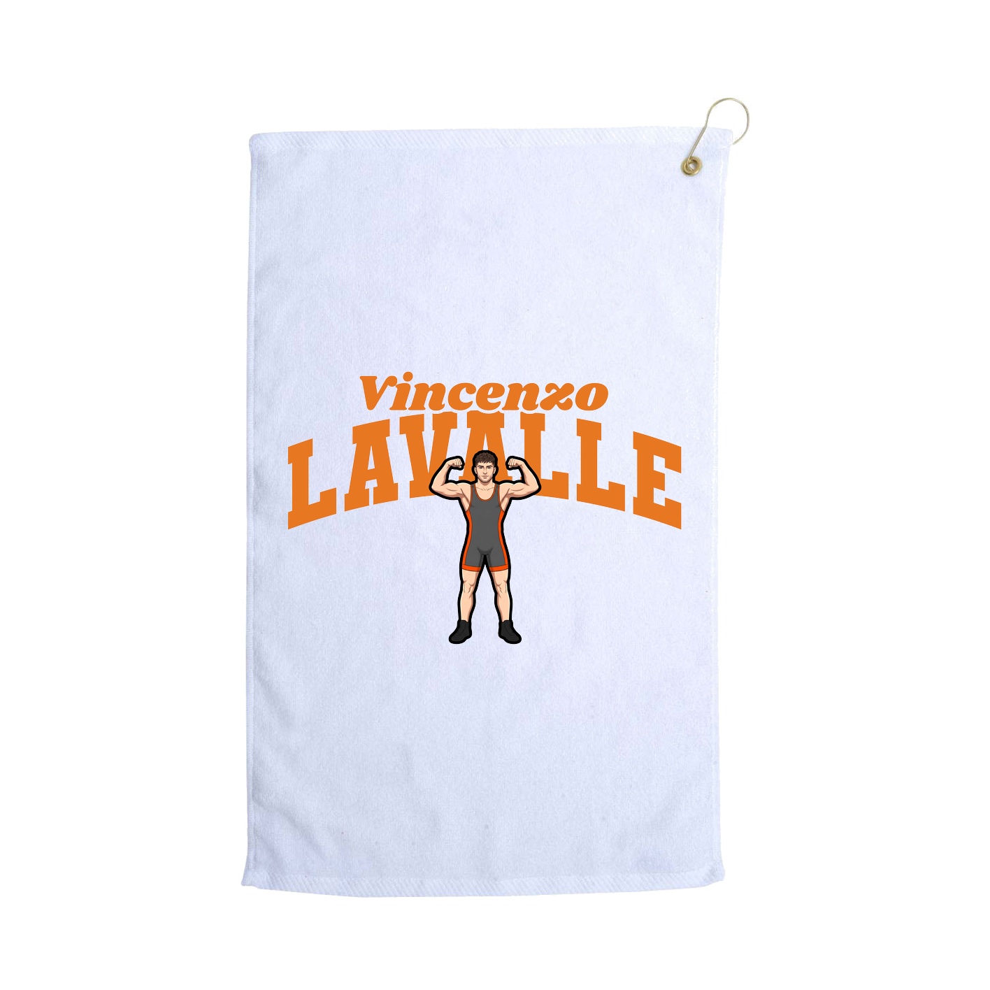 Golf Towel — Signature Arch in White
