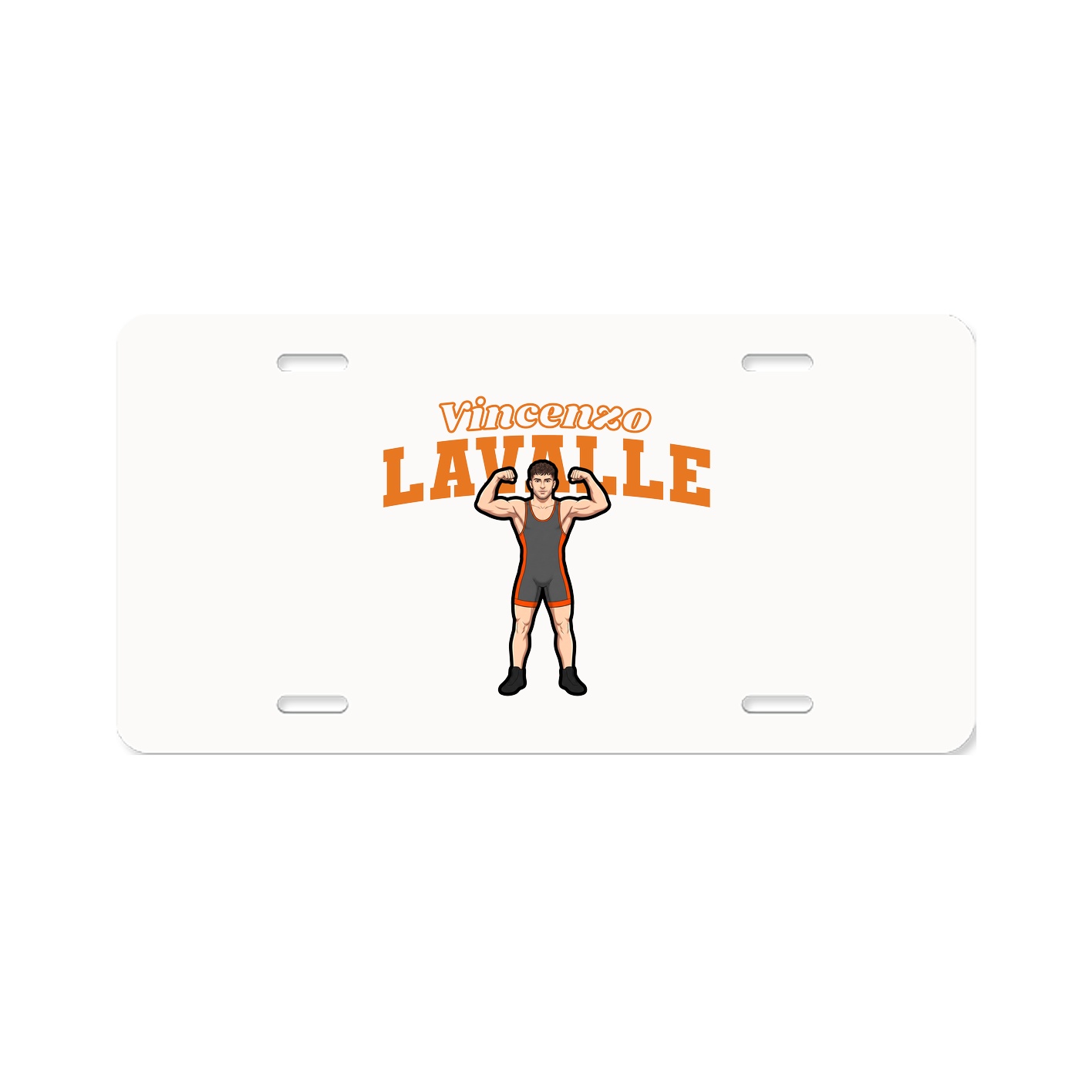 License Plate — Name Arch in Classic