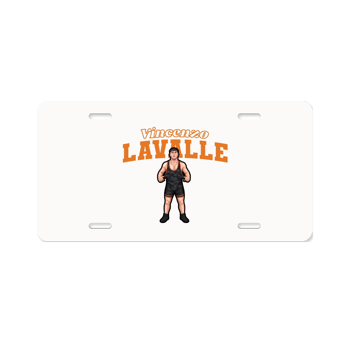License Plate — Name Arch in Classic