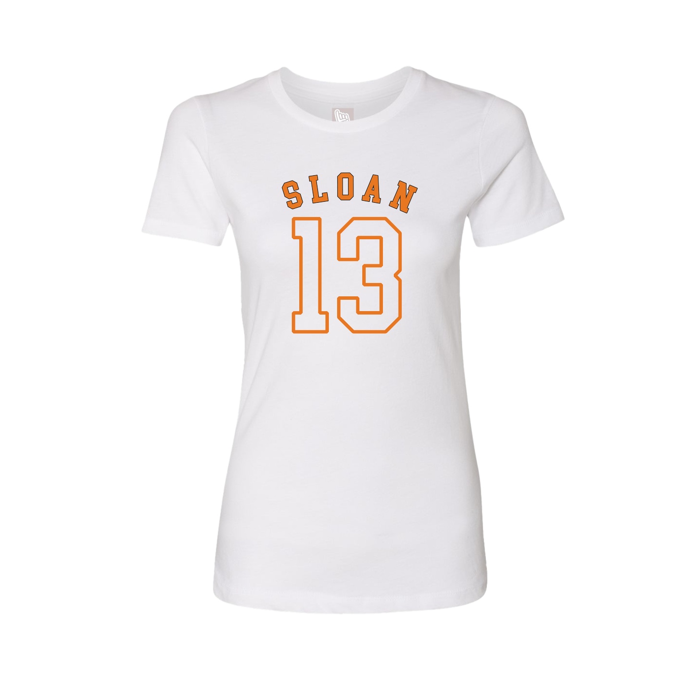 Fitted Women's Tee — Shirsey Arch in White
