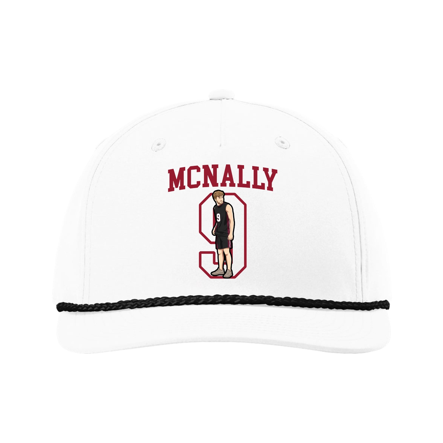 Five-Panel Classic Rope Cap — Shirsey in White