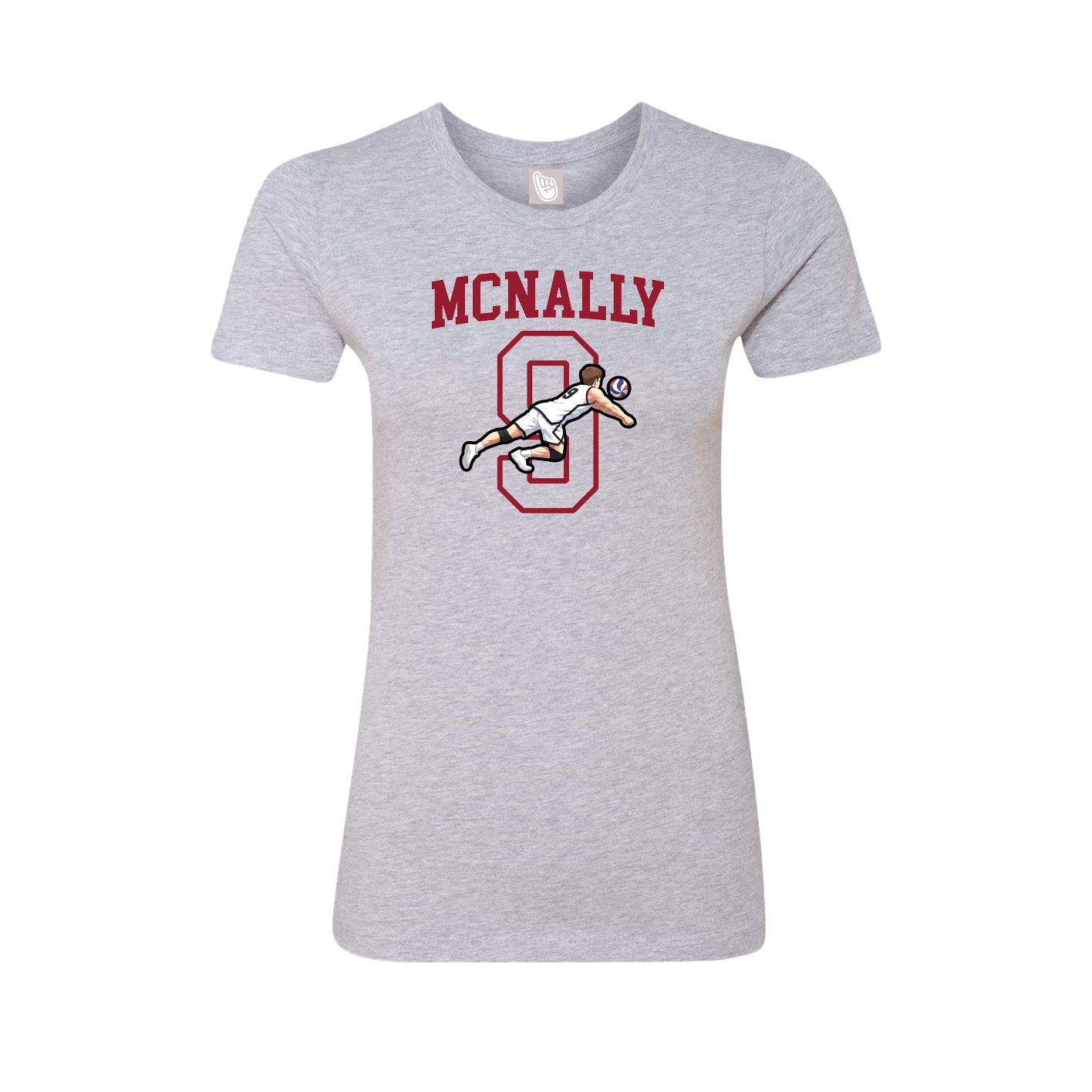 Fitted Women's Tee — Shirsey in Grey