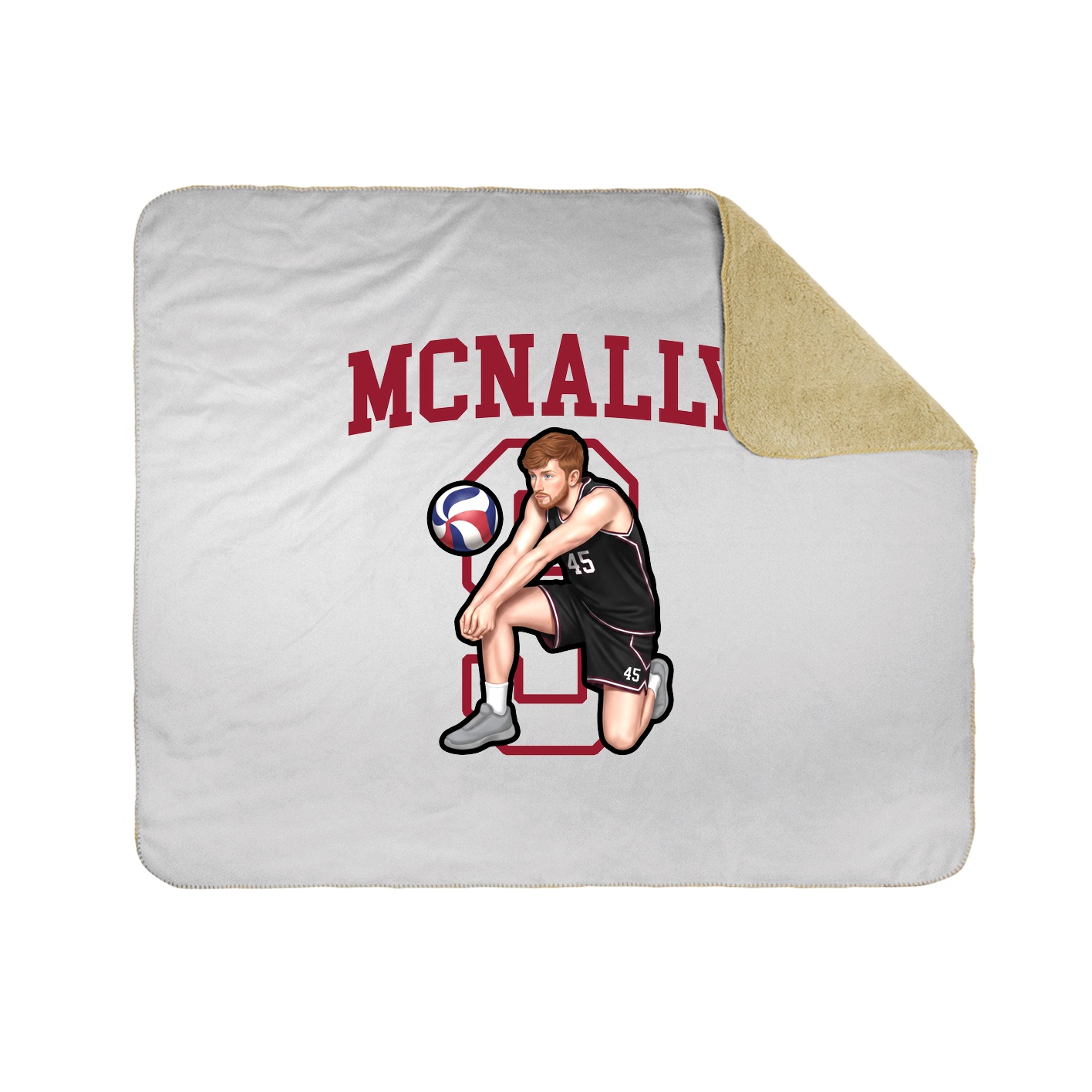 50x60 Sherpa Lined Throw Blanket
