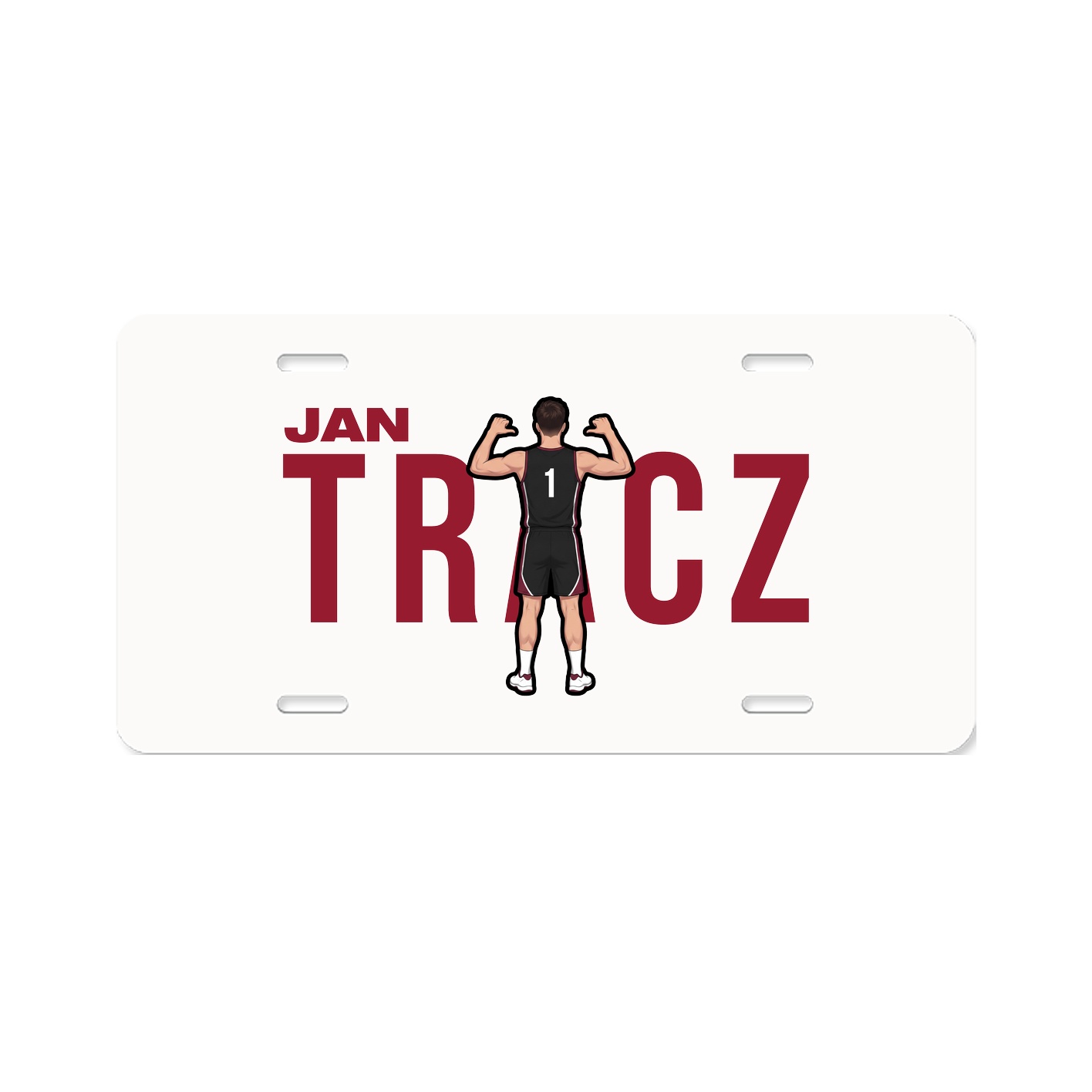 License Plate — Player Name in Classic