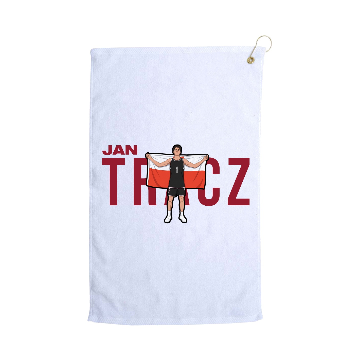 Golf Towel — Player Name in White