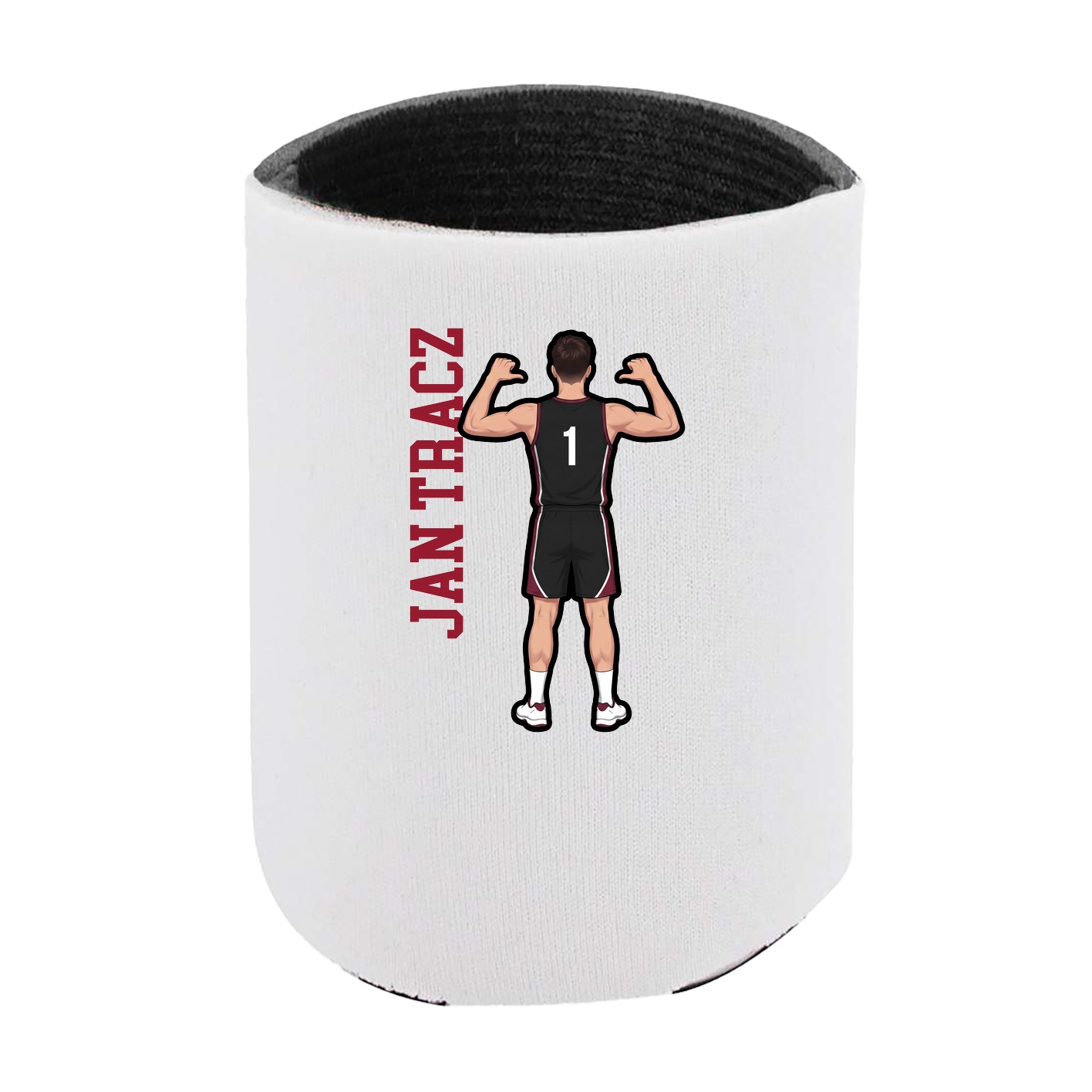 Can Holder — Name Vertical in White