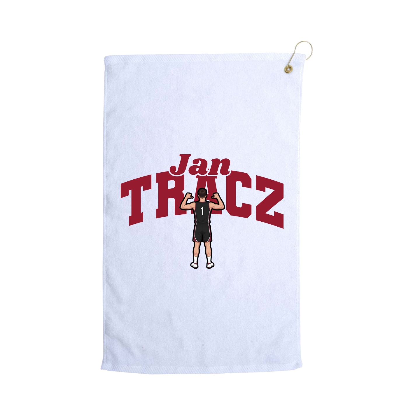 Golf Towel — Signature Arch in White