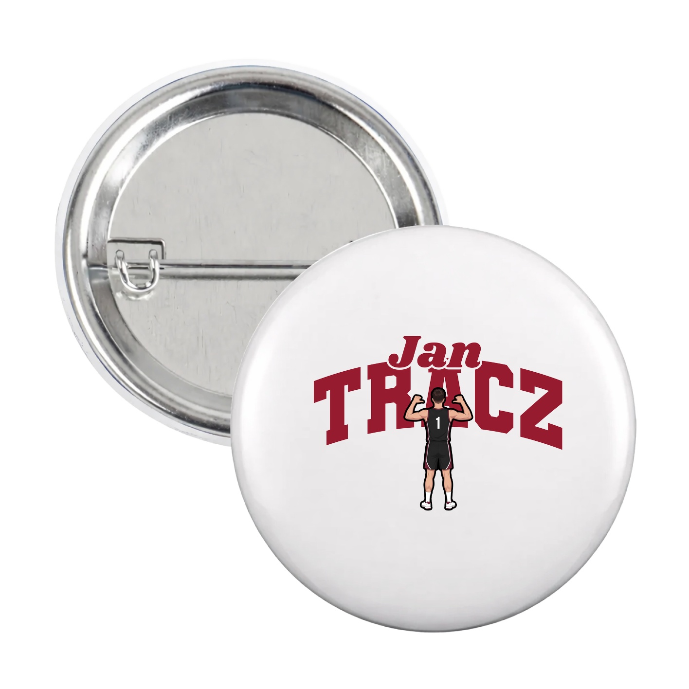 Game Day Button — Signature Arch in White