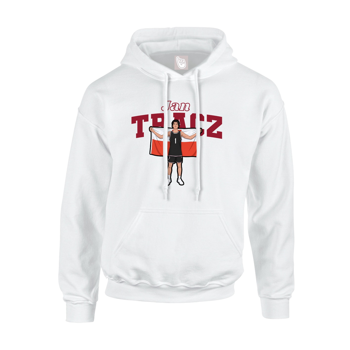 Hoodie — Name Arch in White