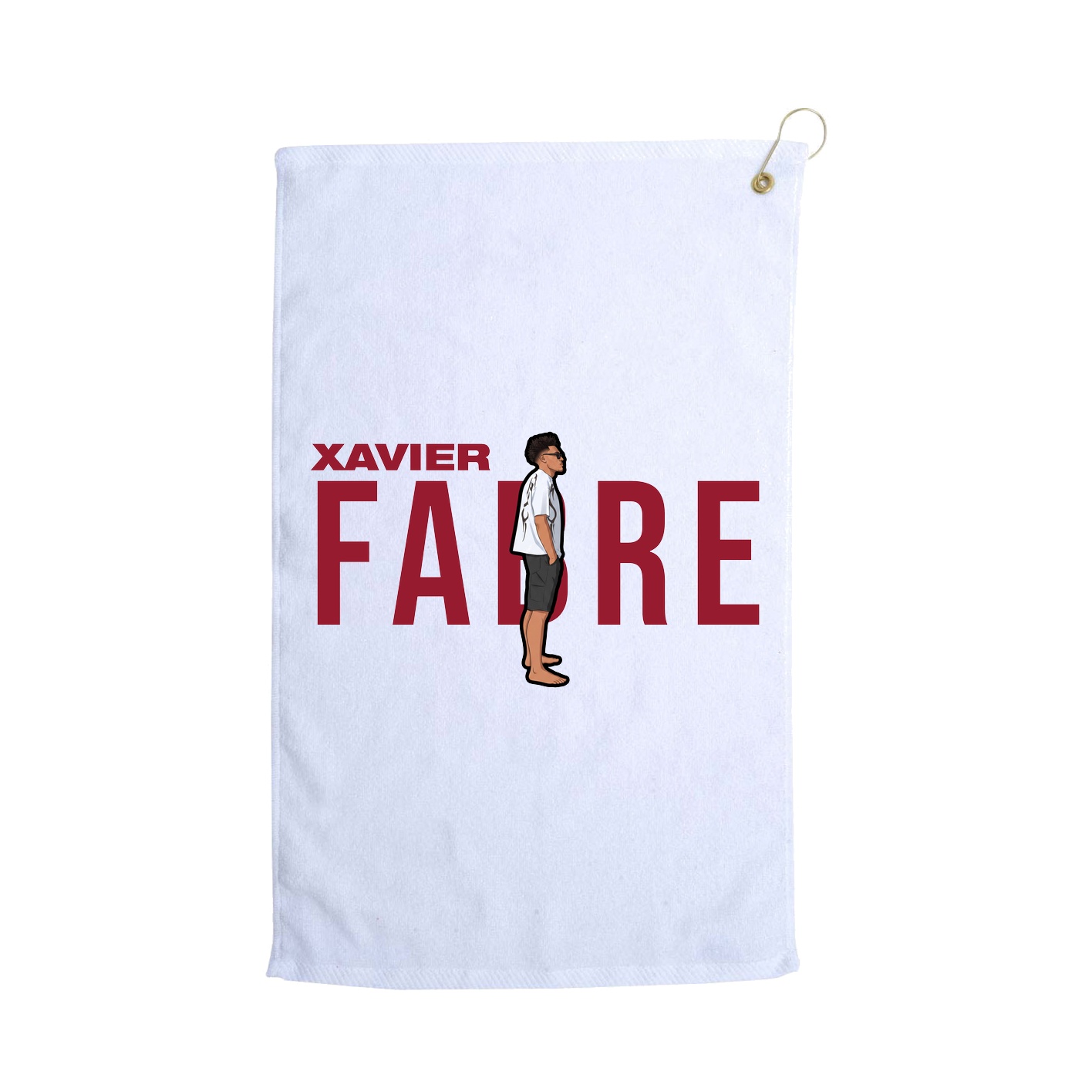 Golf Towel — Player Name in White
