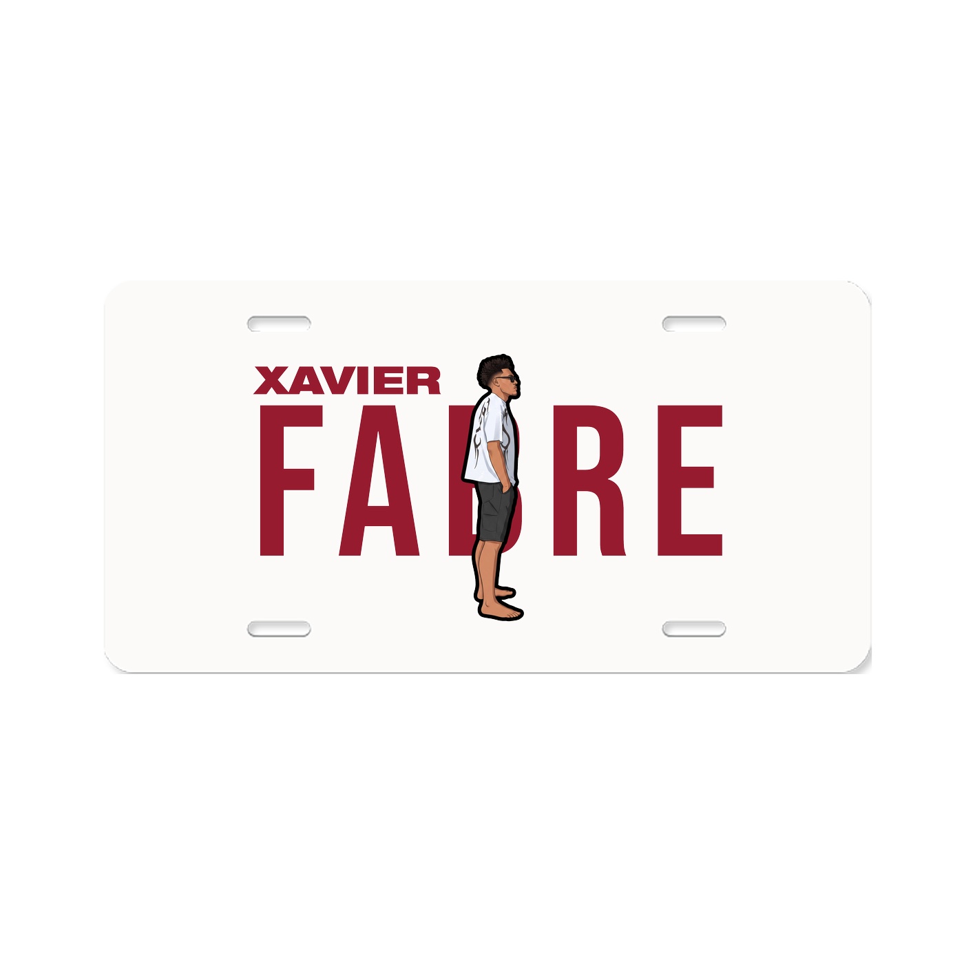 License Plate — Player Name in Classic