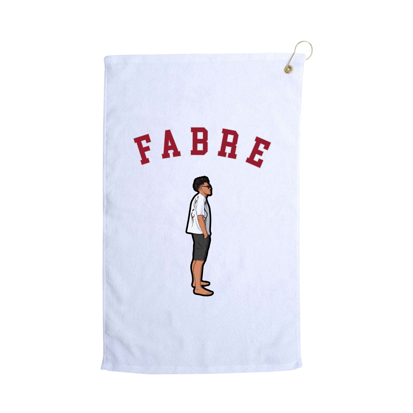 Golf Towel — Shirsey Arch in White