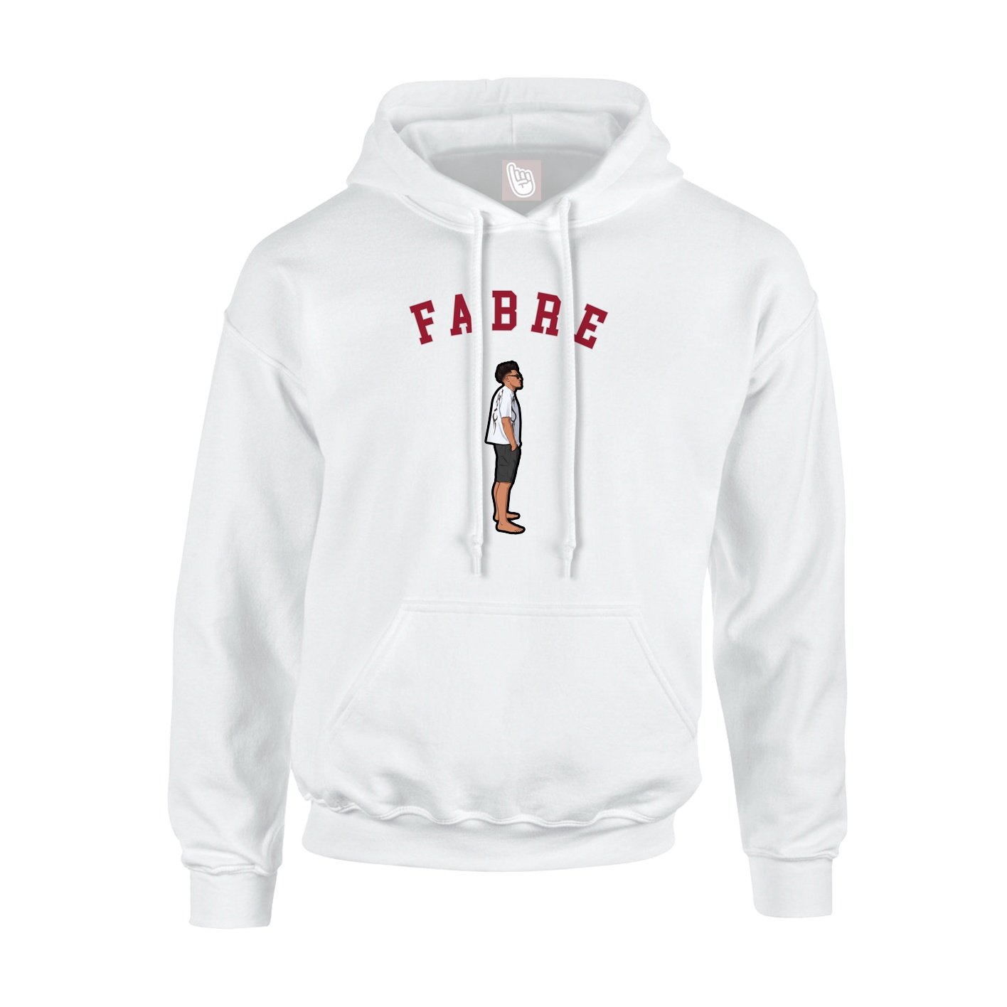 Youth Hoodie — Shirsey Arch in White