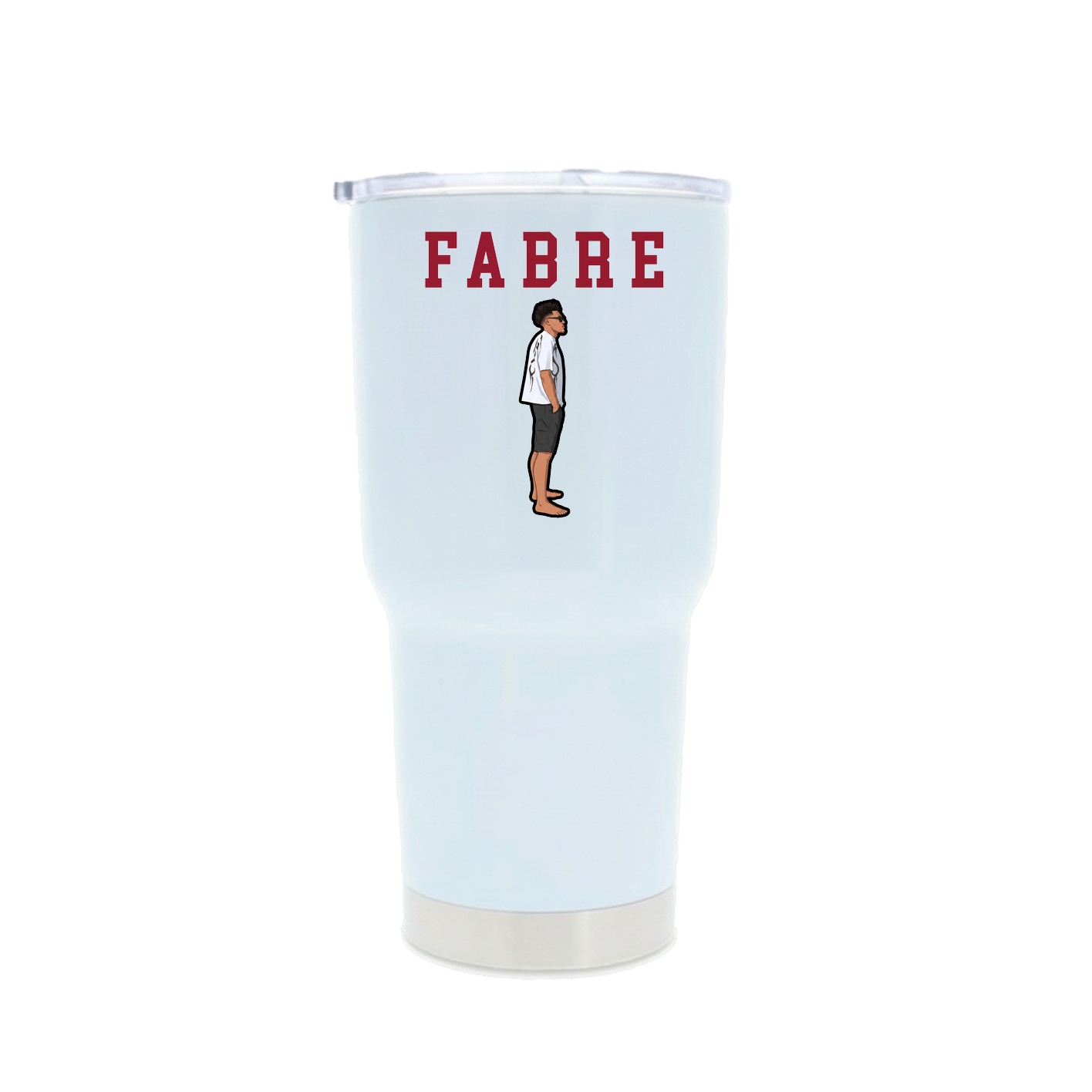 30oz Stainless Steel Tumbler — Shirsey in White