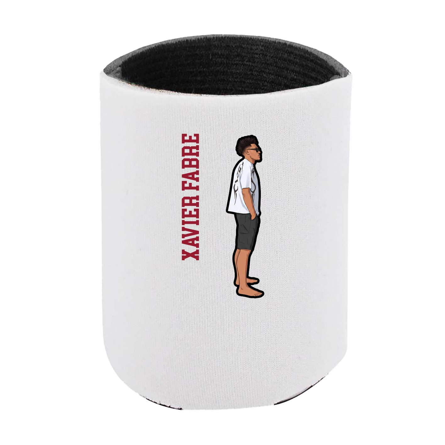 Can Holder — Name Vertical in White