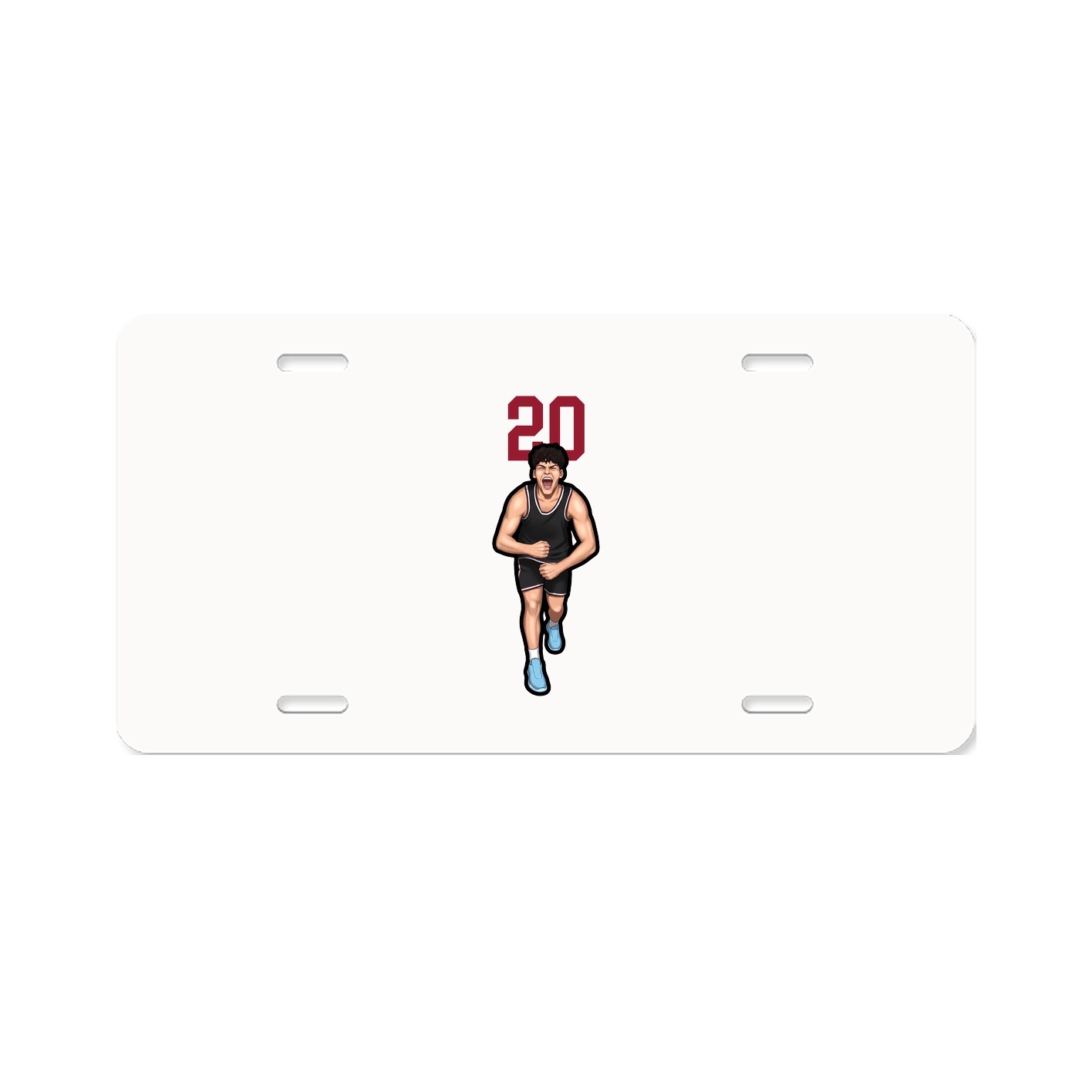 License Plate — Number Top in Classic