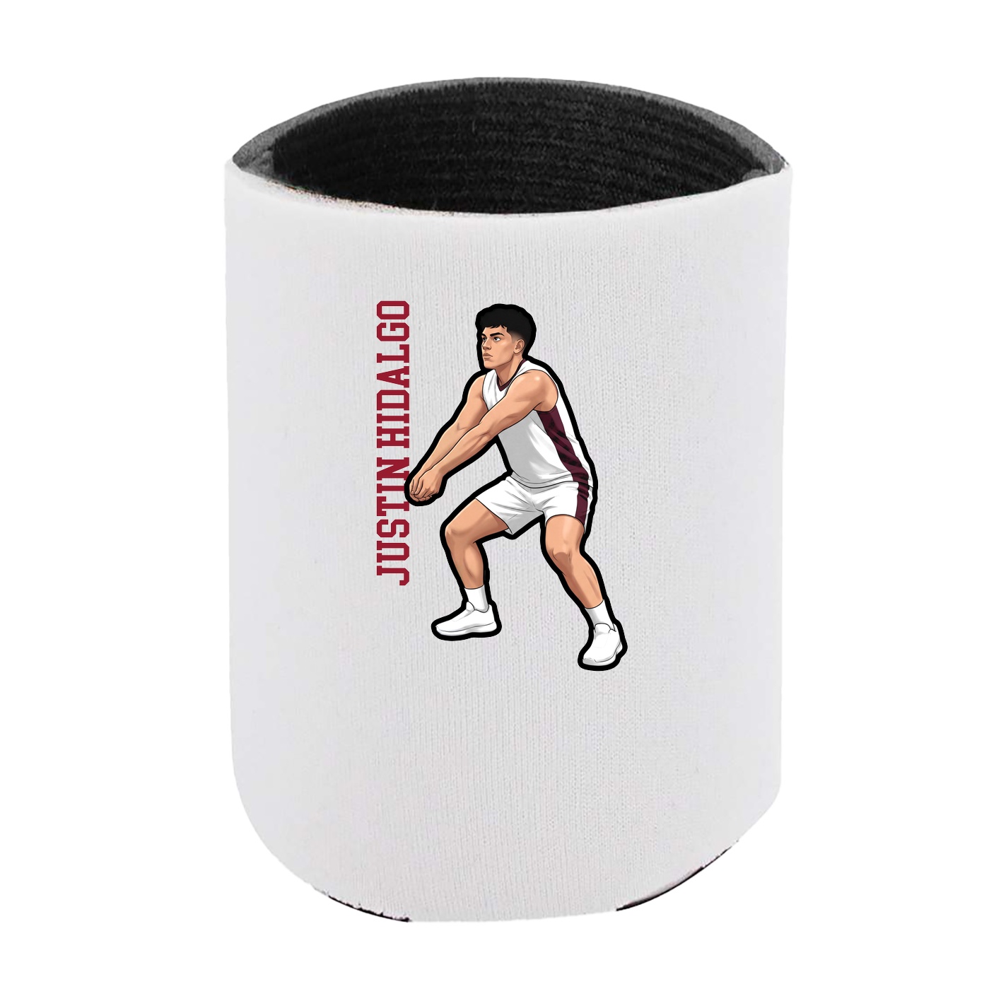 Can Holder — Name Vertical in White