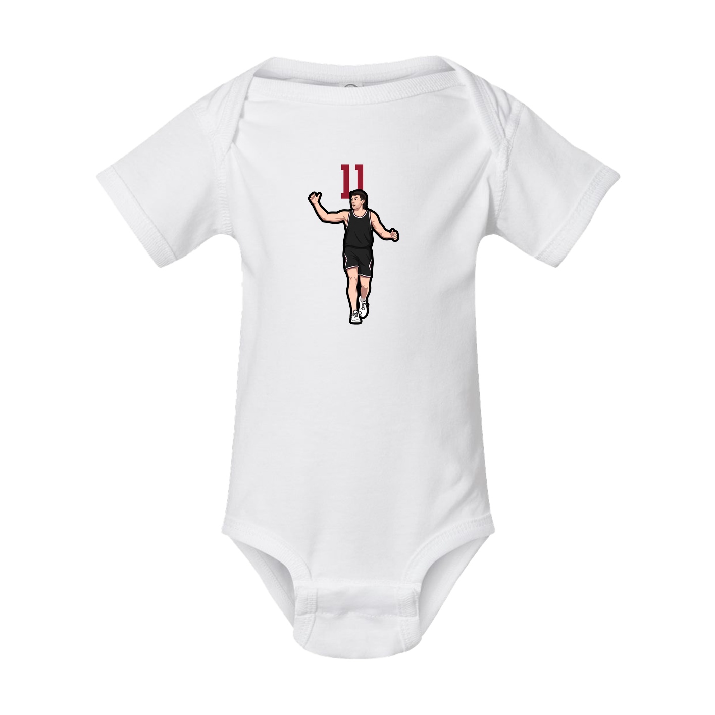 Baby Onesie — Number Top in White