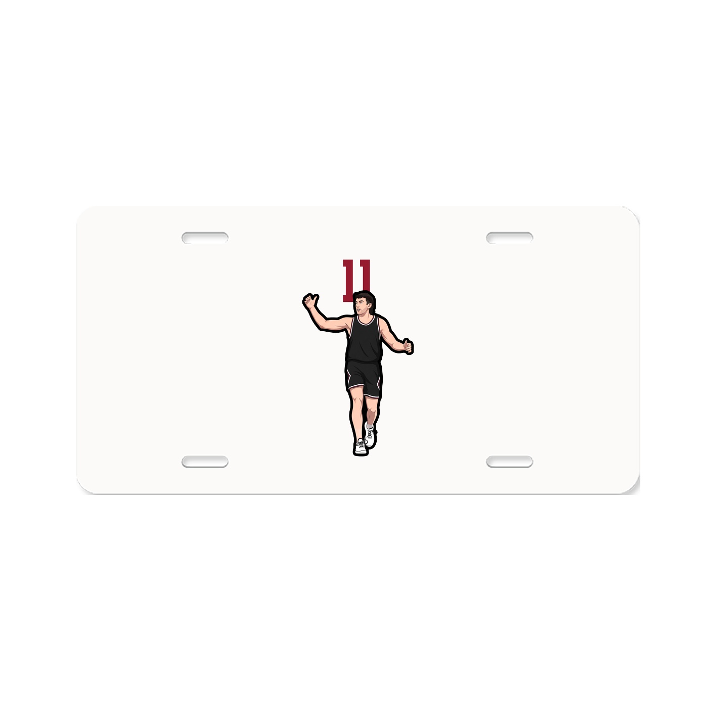 License Plate — Number Top in Classic