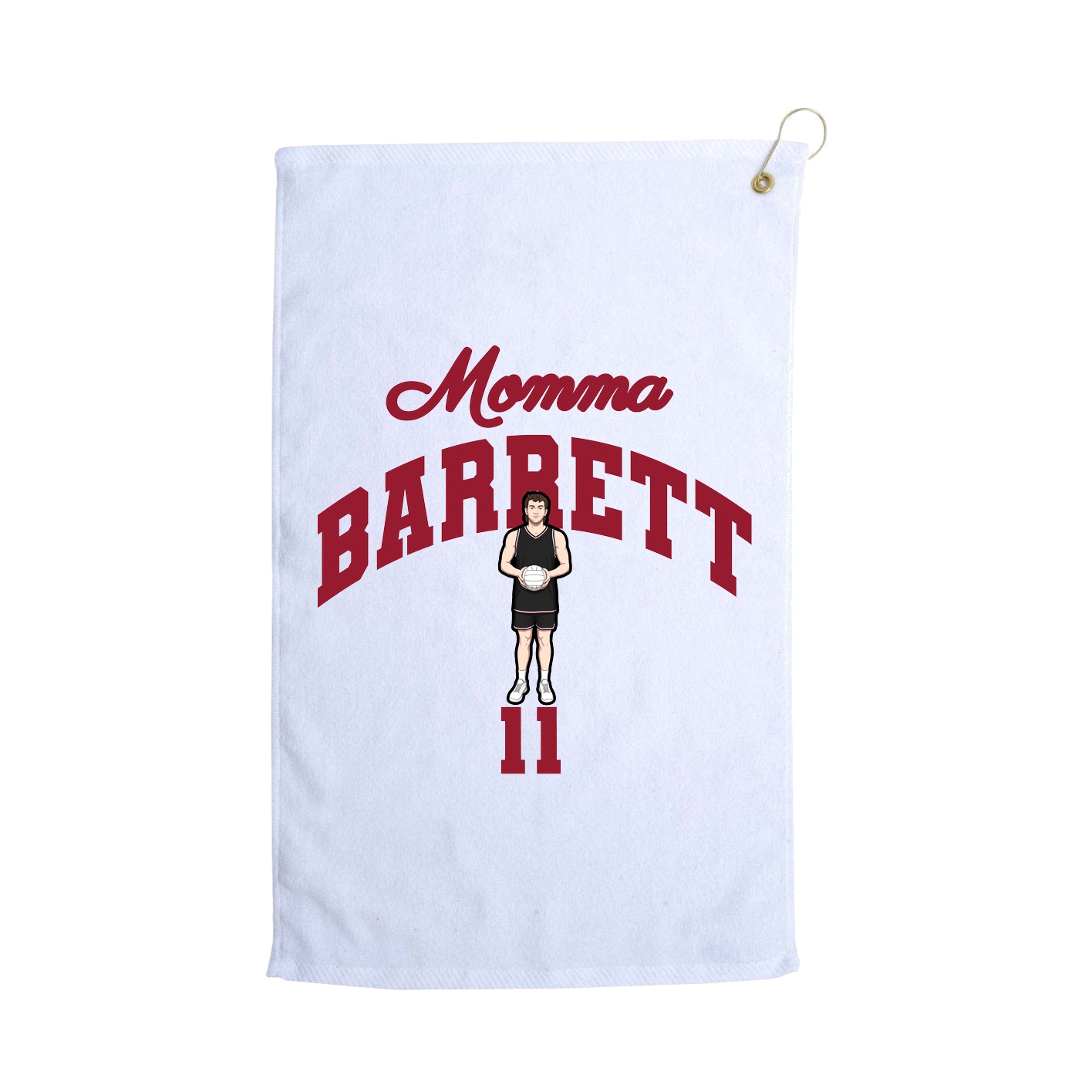 Golf Towel — Mothers Day Arch in White