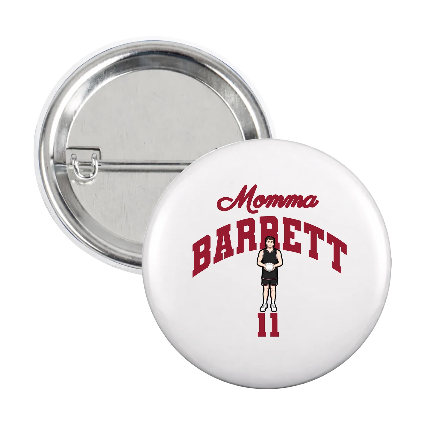 Game Day Button — Mothers Day Arch in White