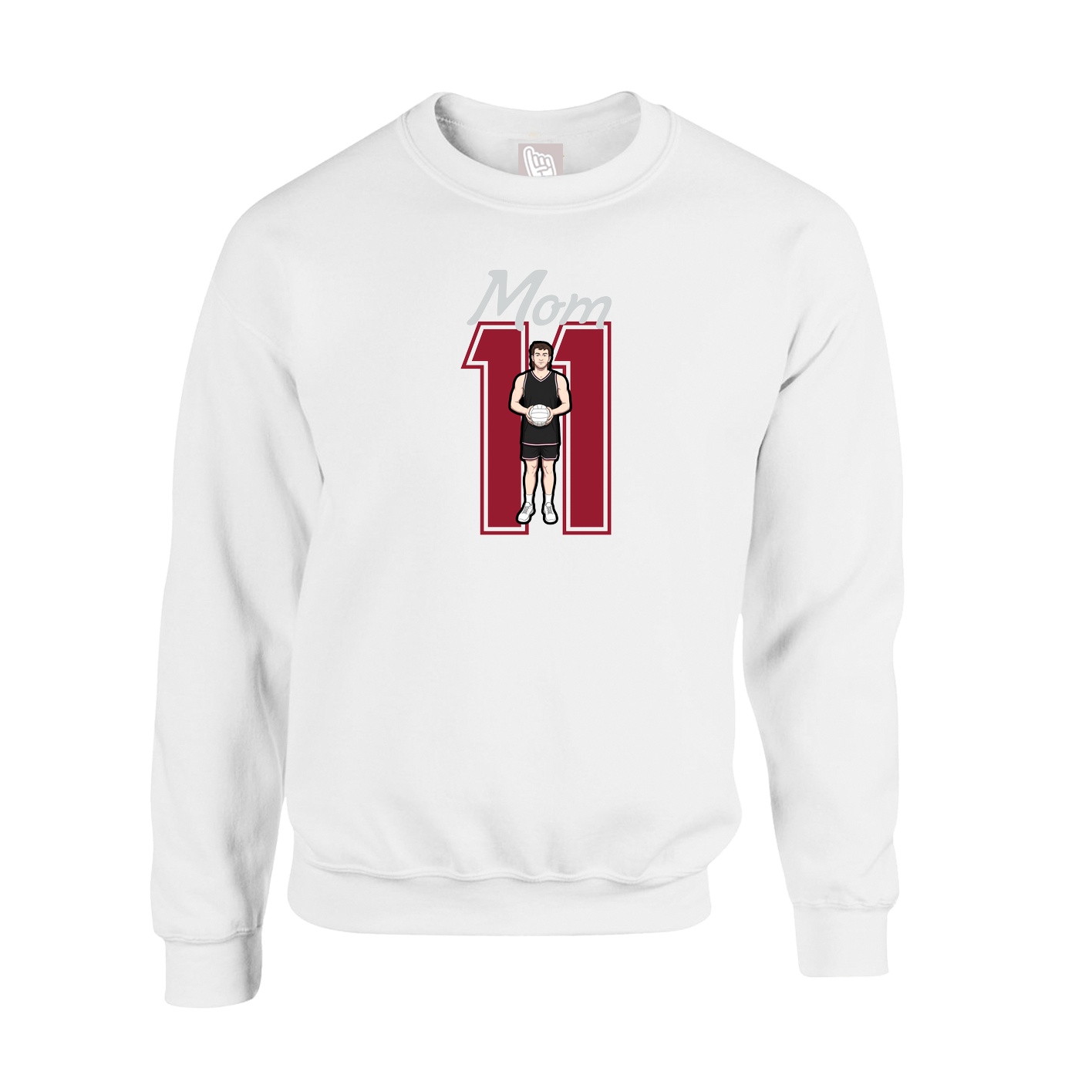 Fleece Crew — Mothers Day Shirsey in White