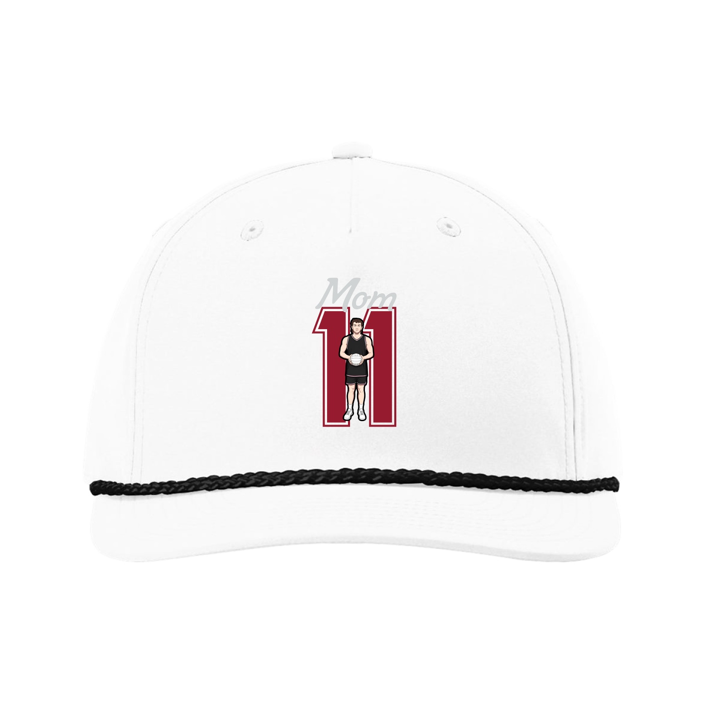 Five-Panel Classic Rope Cap — Mothers Day Shirsey in White