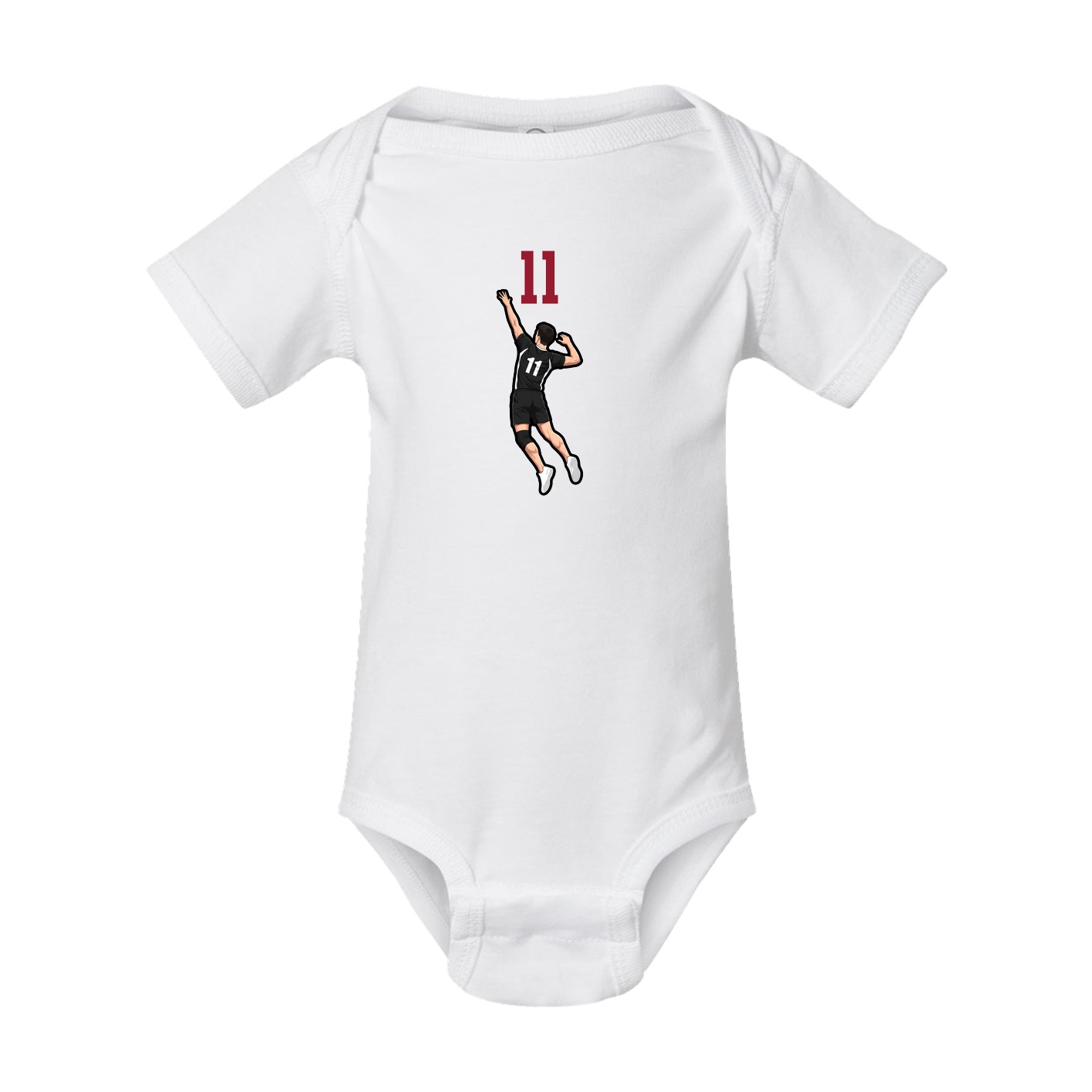 Baby Onesie — Number Top in White