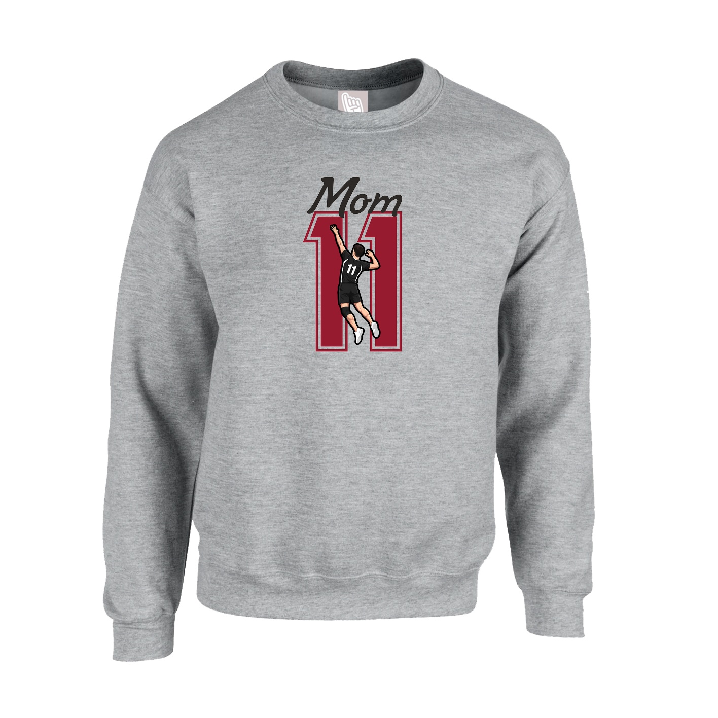 Fleece Crew — Mothers Day Shirsey in Grey