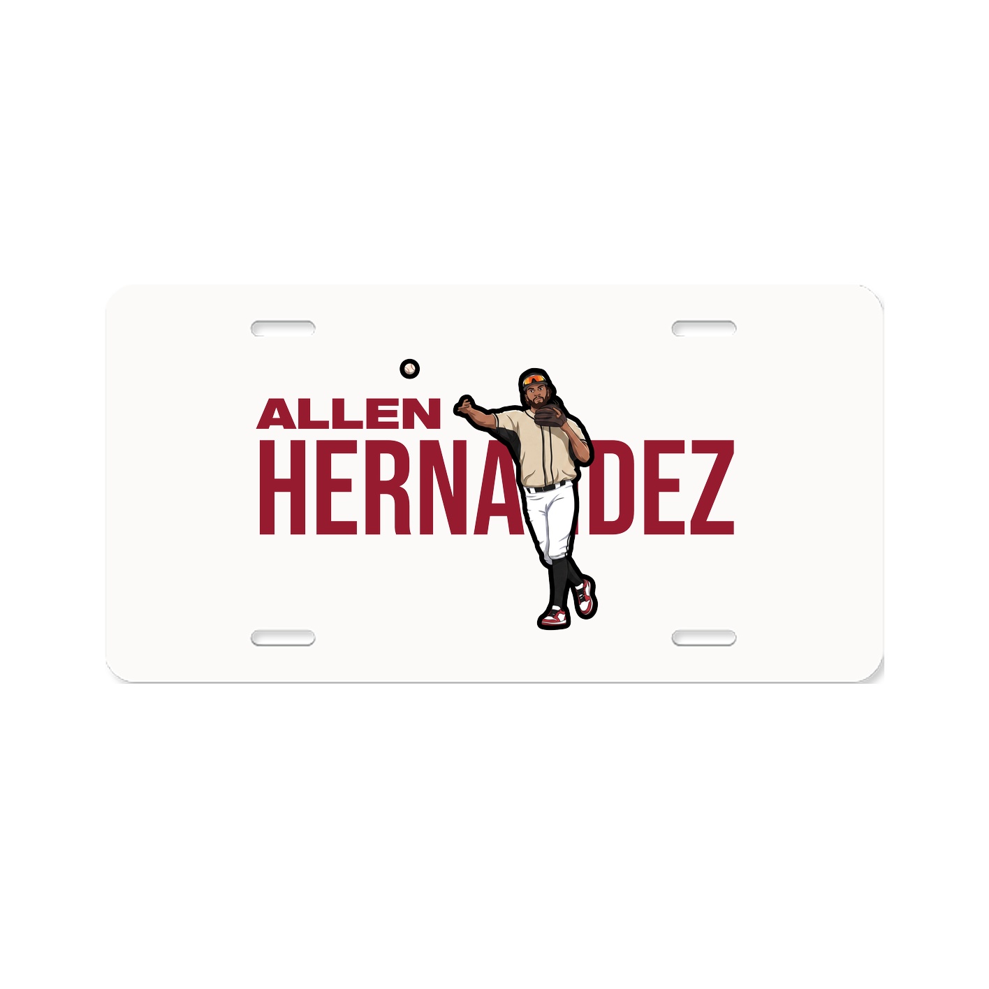 License Plate — Player Name in Classic