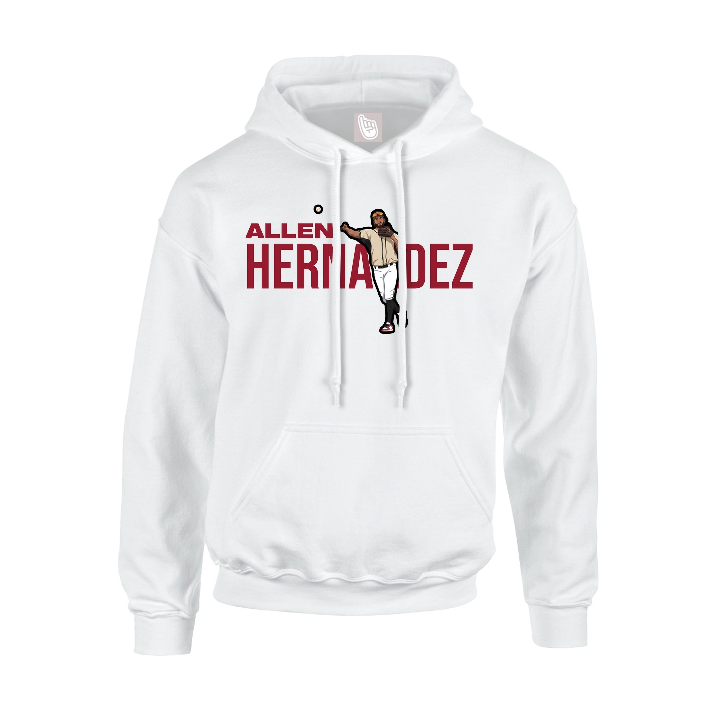 Youth Hoodie — Player Name in White