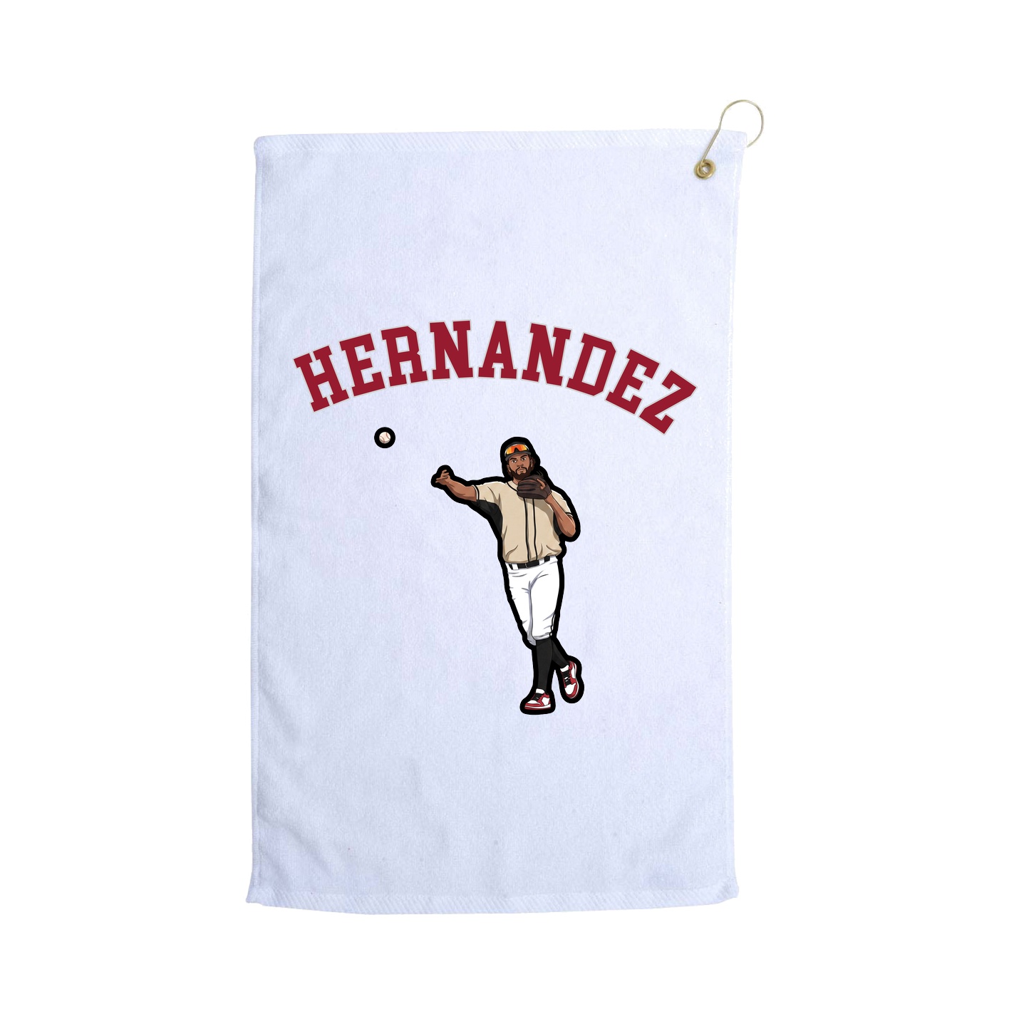 Golf Towel — Shirsey Arch in White