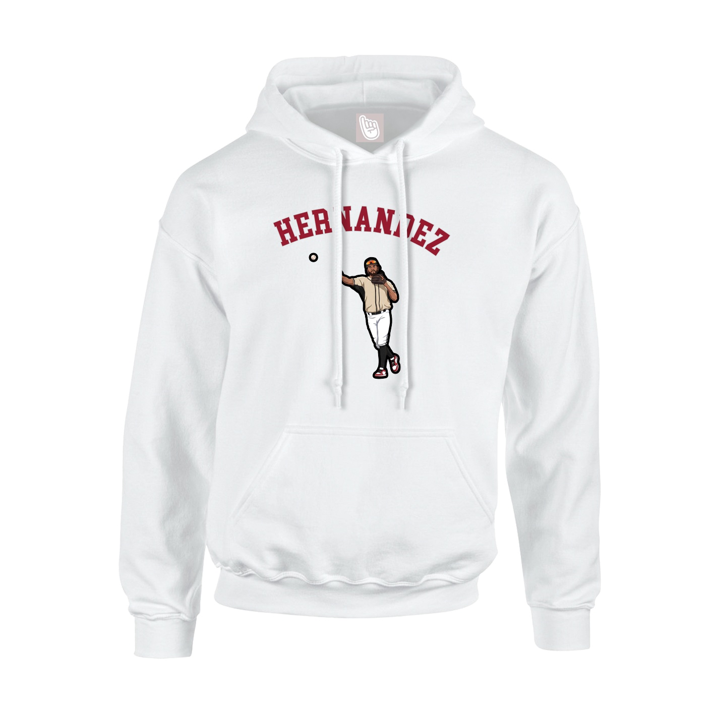 Hoodie — Shirsey Arch in White