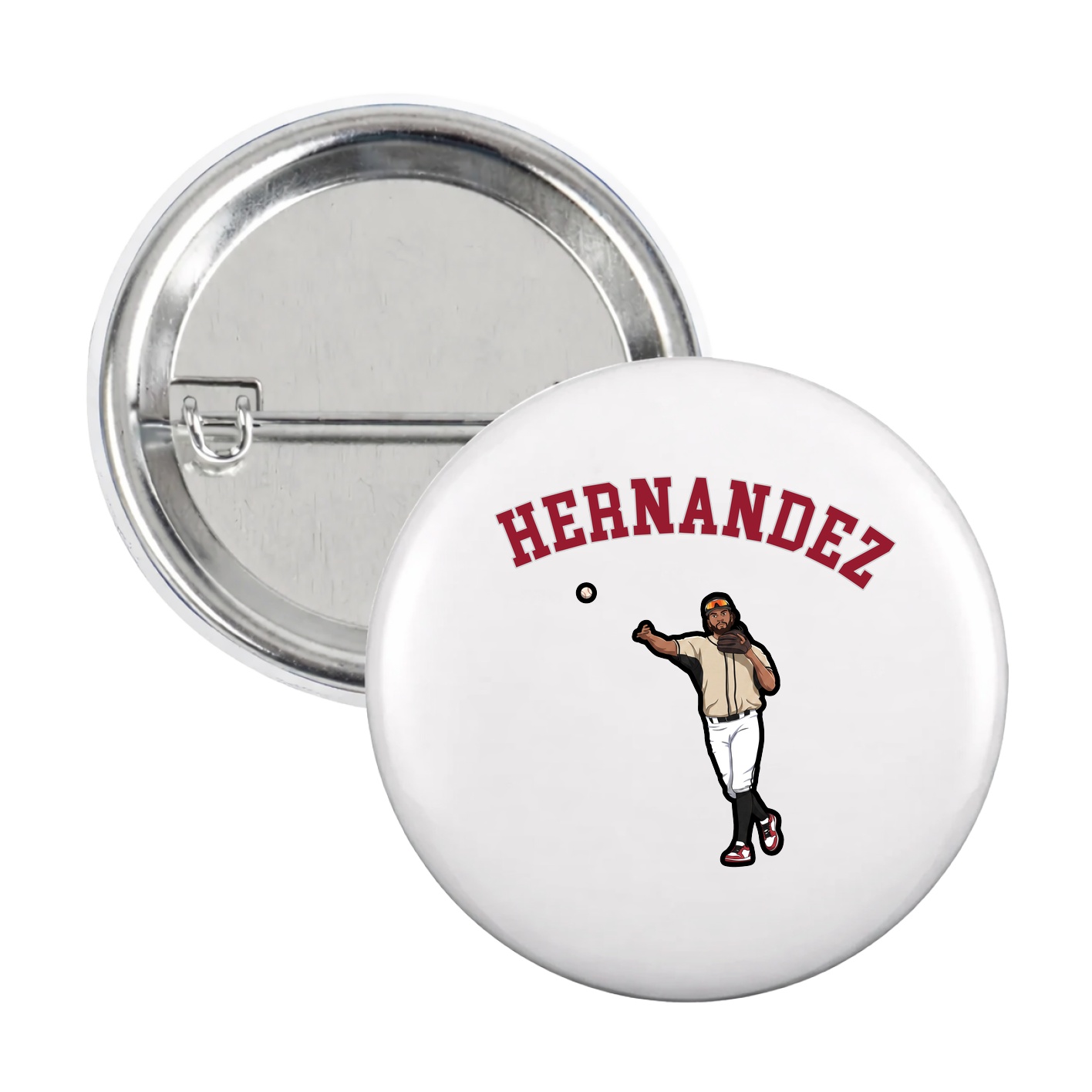 Game Day Button — Shirsey Arch in White