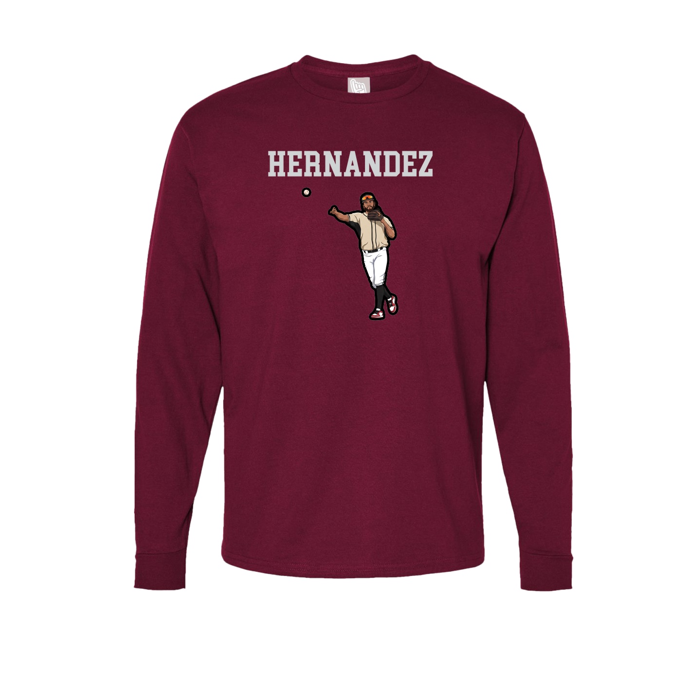 Long Sleeve Tee — Shirsey in Cardinal