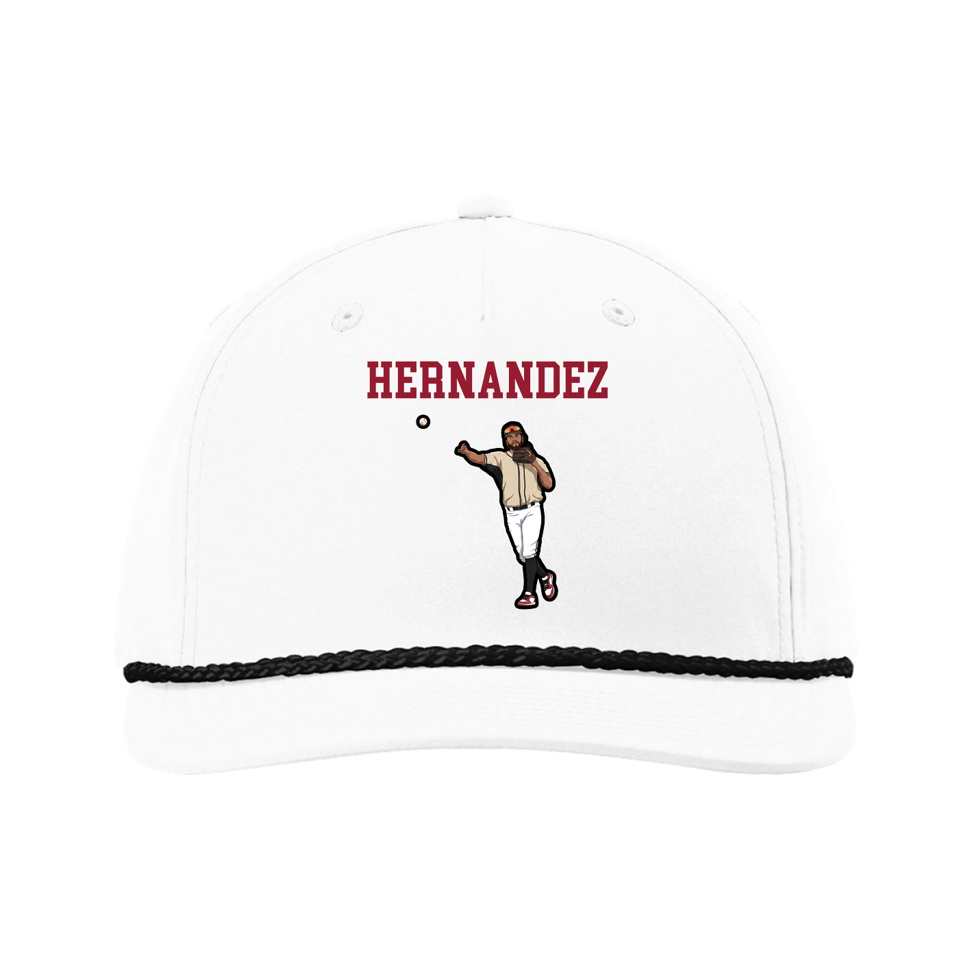Five-Panel Classic Rope Cap — Shirsey in White