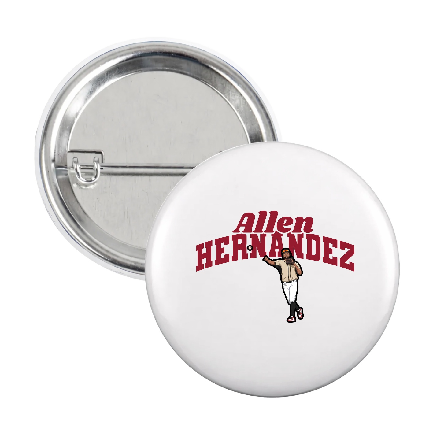 Game Day Button — Signature Arch in White