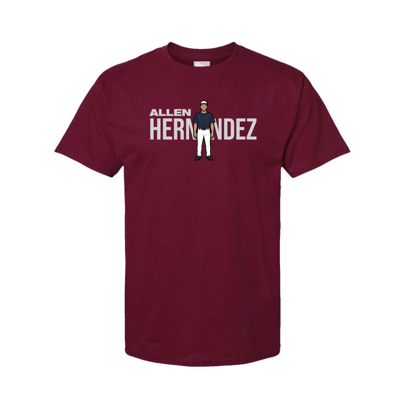 Tee — Player Name in Cardinal