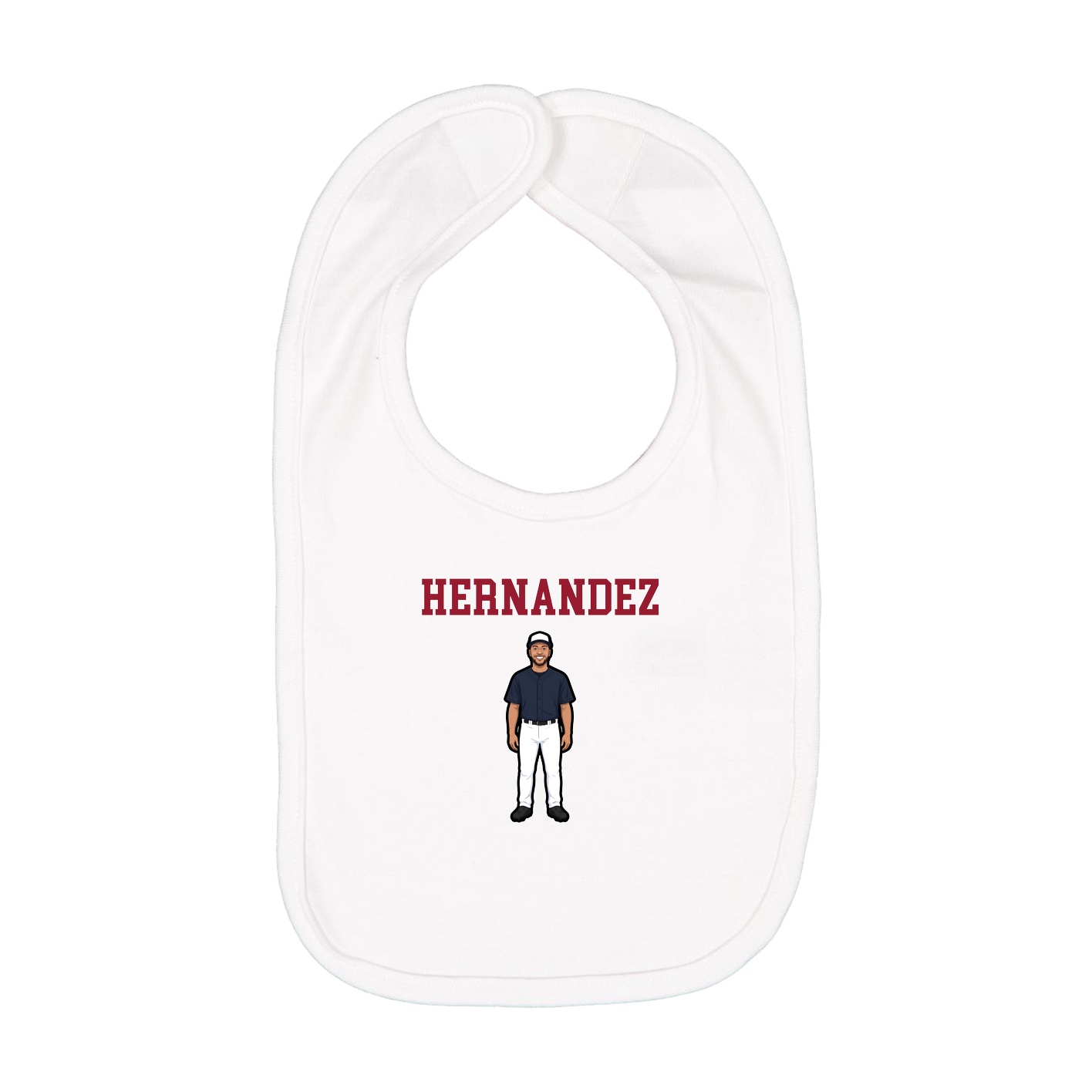 Infant Bib — Shirsey in White
