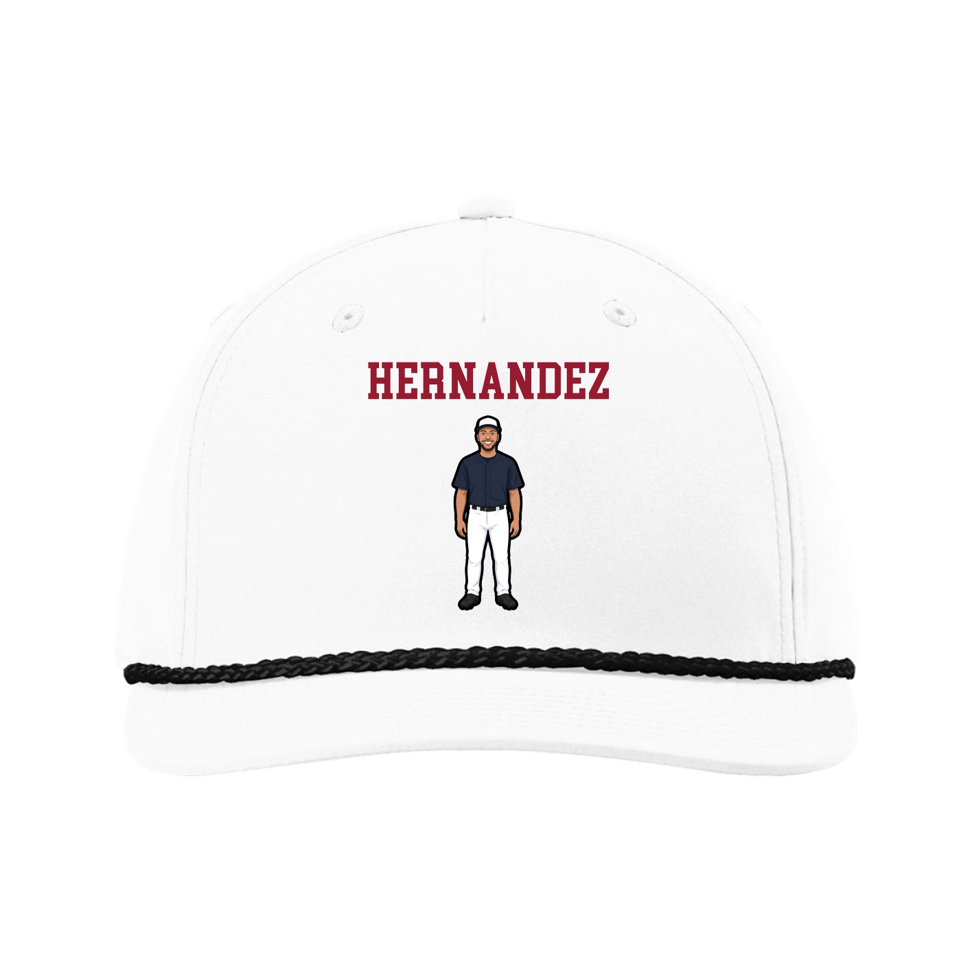Five-Panel Classic Rope Cap — Shirsey in White