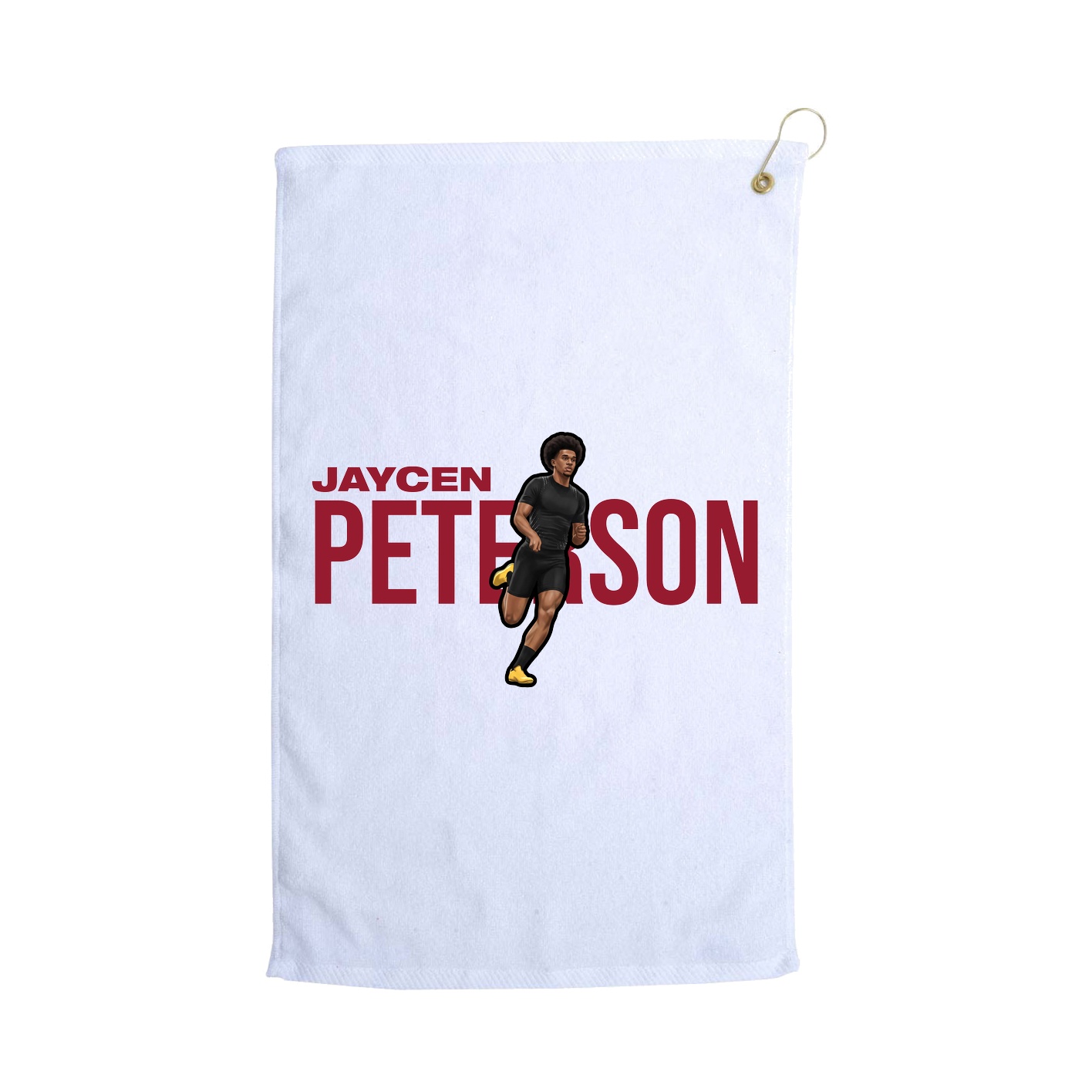 Golf Towel — Player Name in White