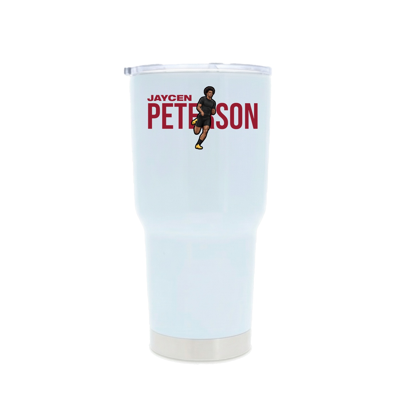 30oz Stainless Steel Tumbler — Player Name in White